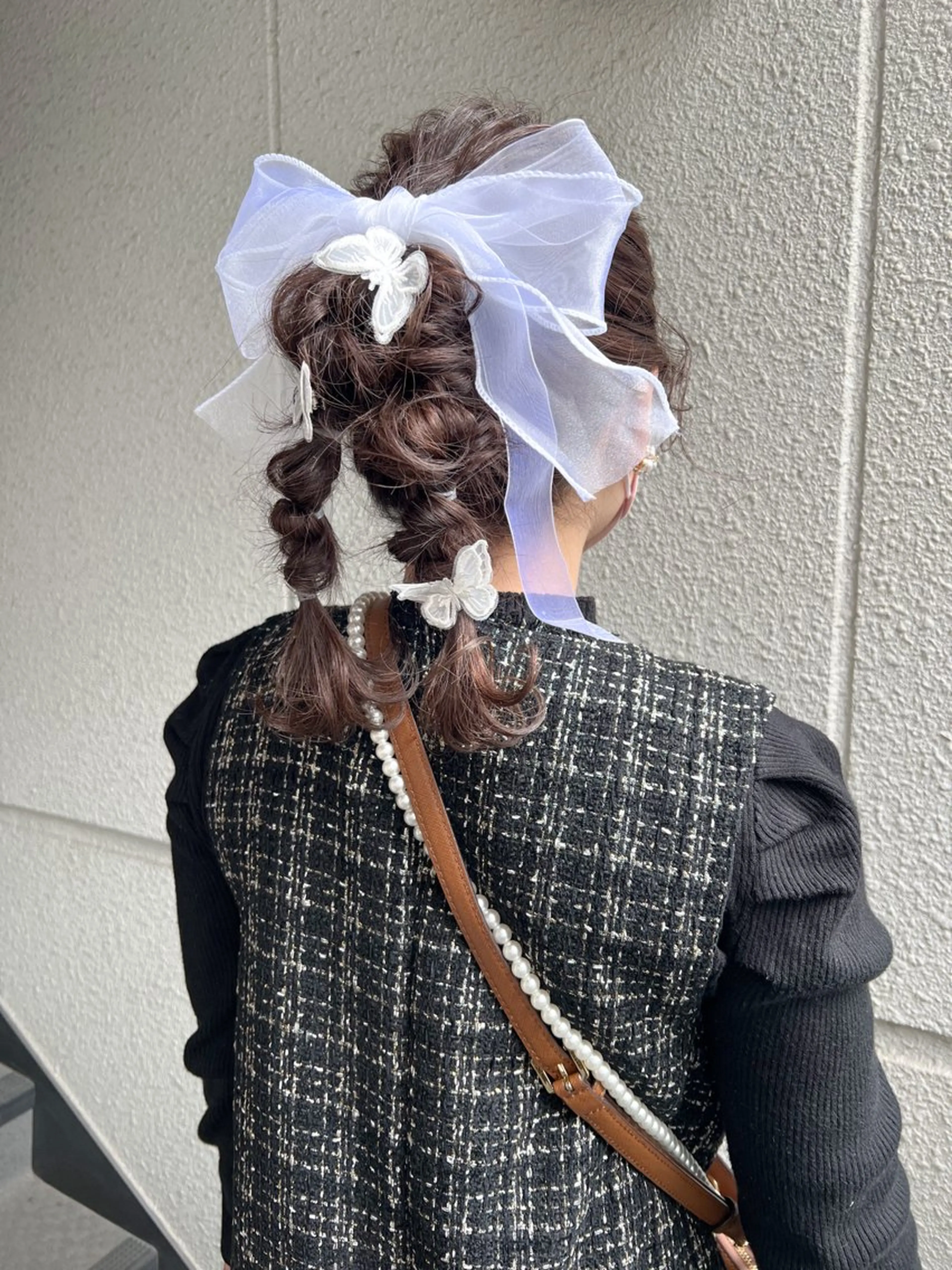 セミロング ヘアアレンジ ヘアセット カラーパティシエ facce🌼ikoのヘアスタイル