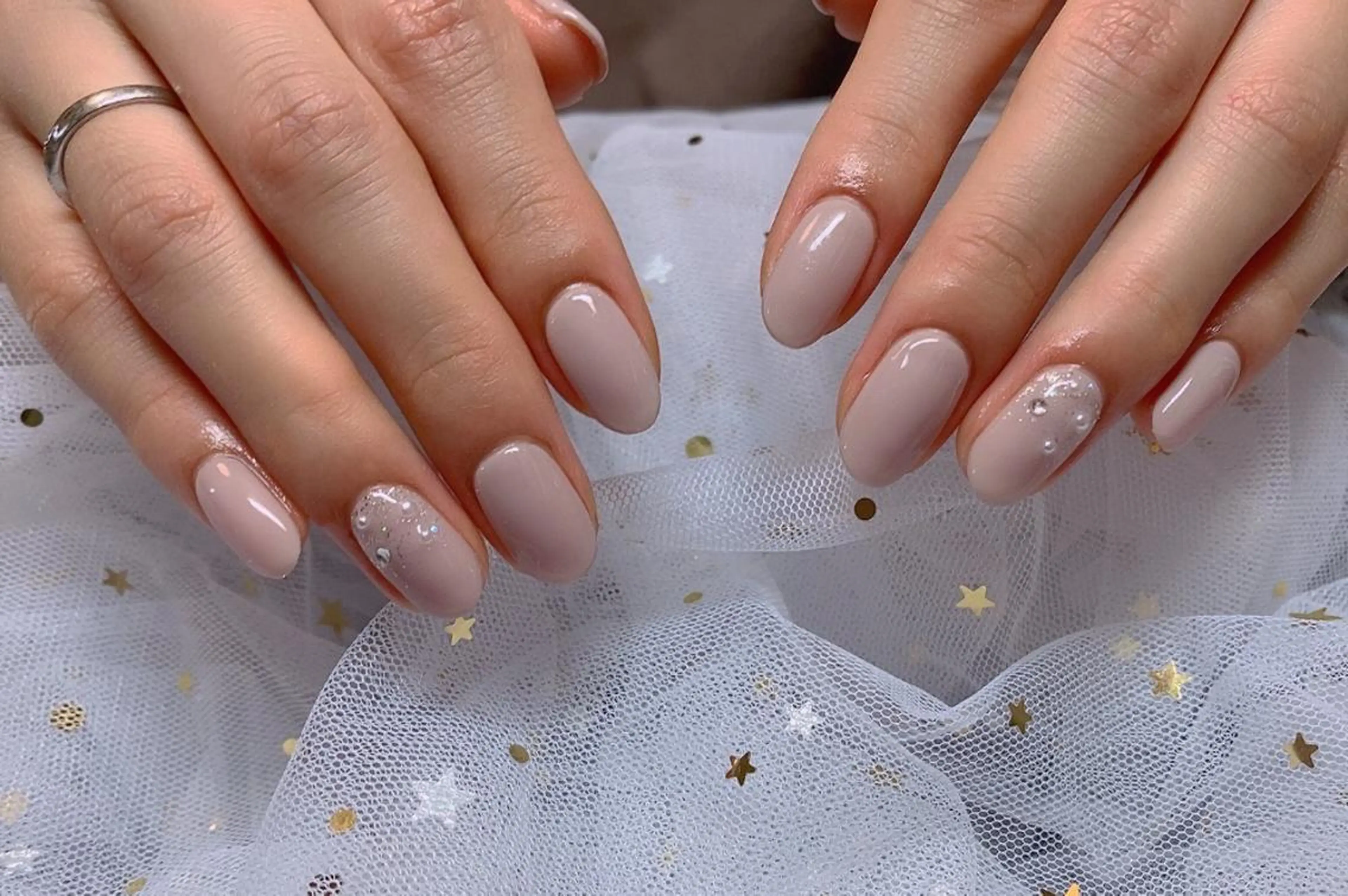 カラー 桜 ネイルのネイルデザイン