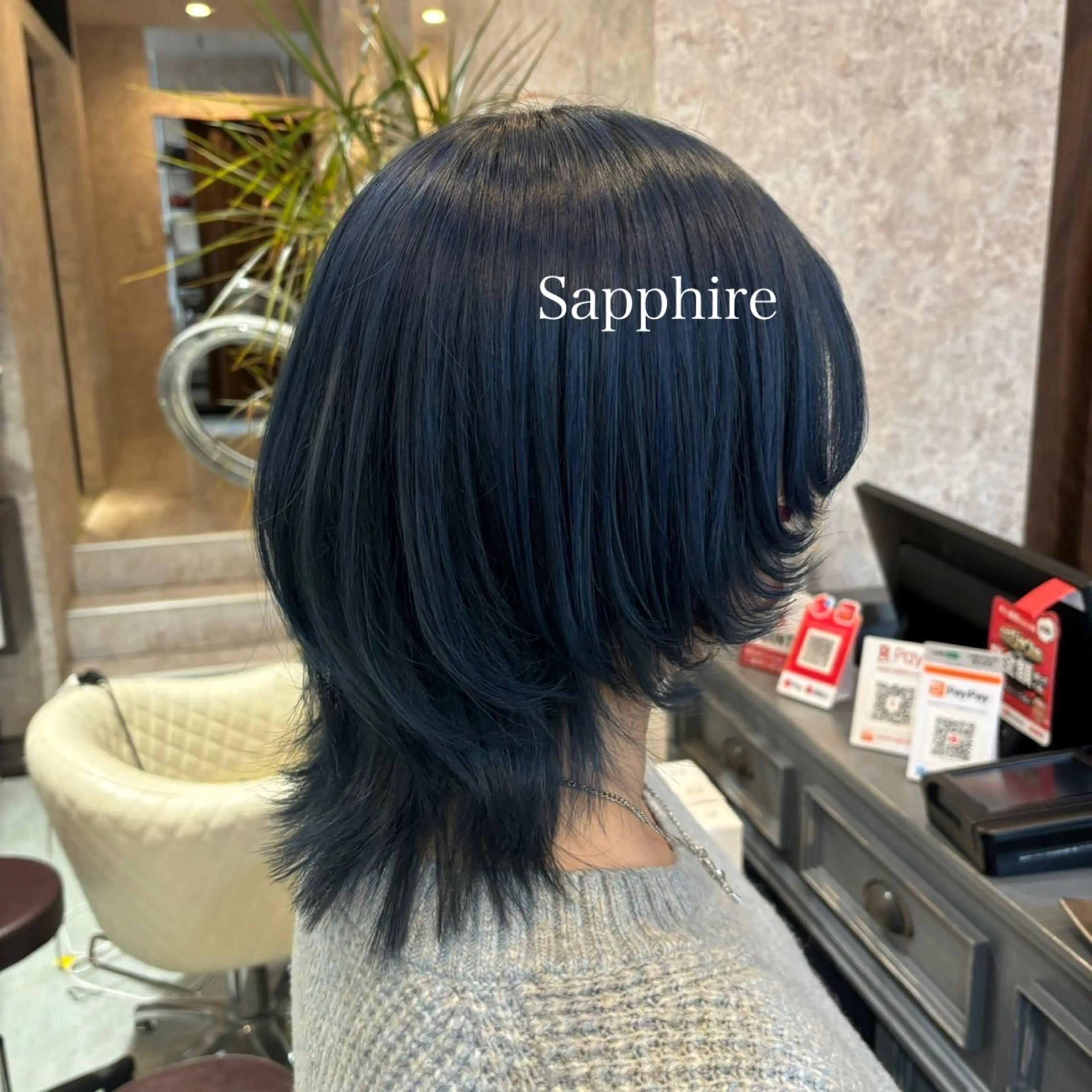 ショート カラー ブリーチ ブルーカラー ダブルカラー グラデーションカラー ハイライトカラー 🫟Blanco🫟 Color&Careのヘアスタイル