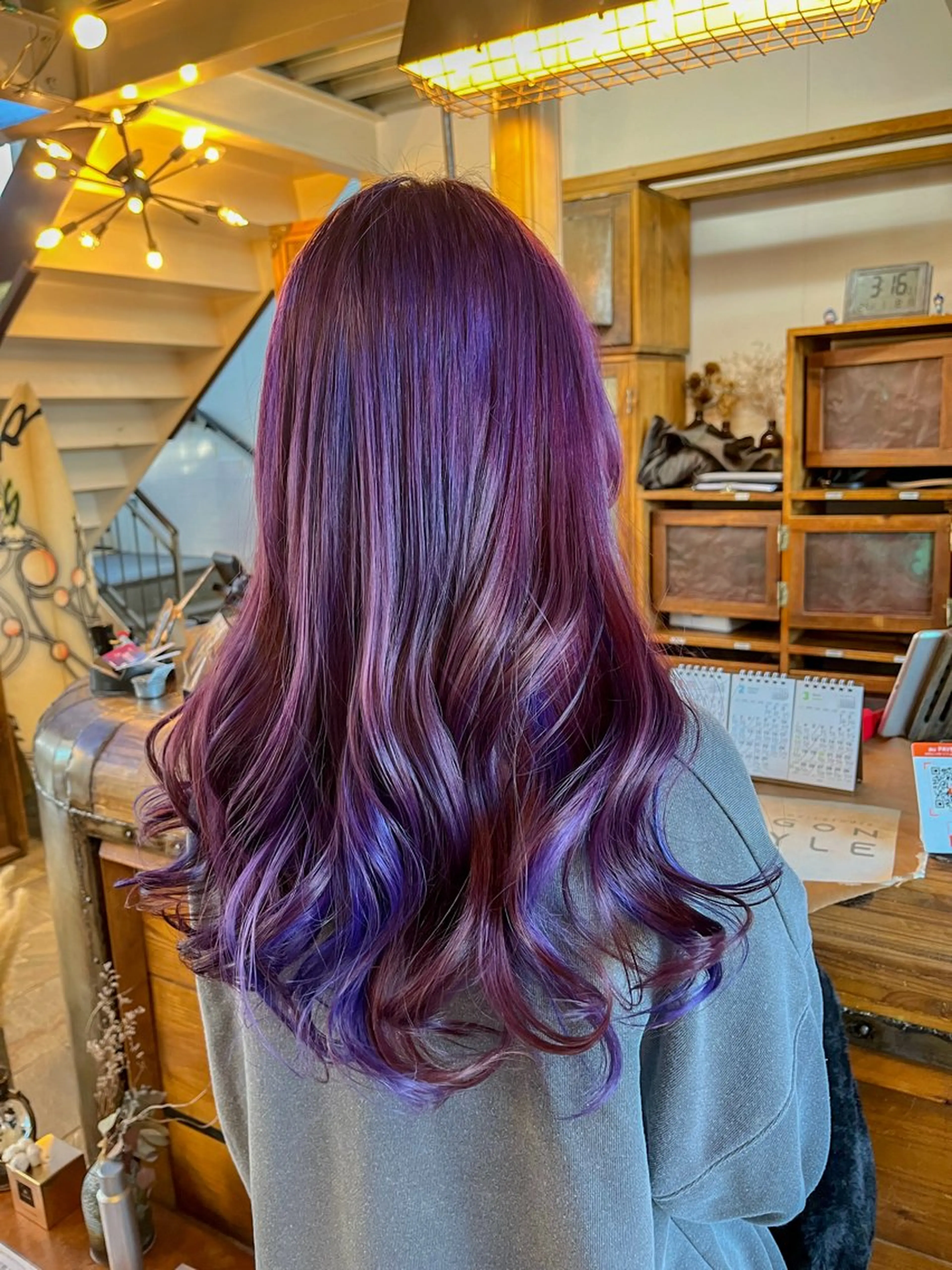 ロング カラー ヘアカラー 佐藤 美聡のヘアスタイル