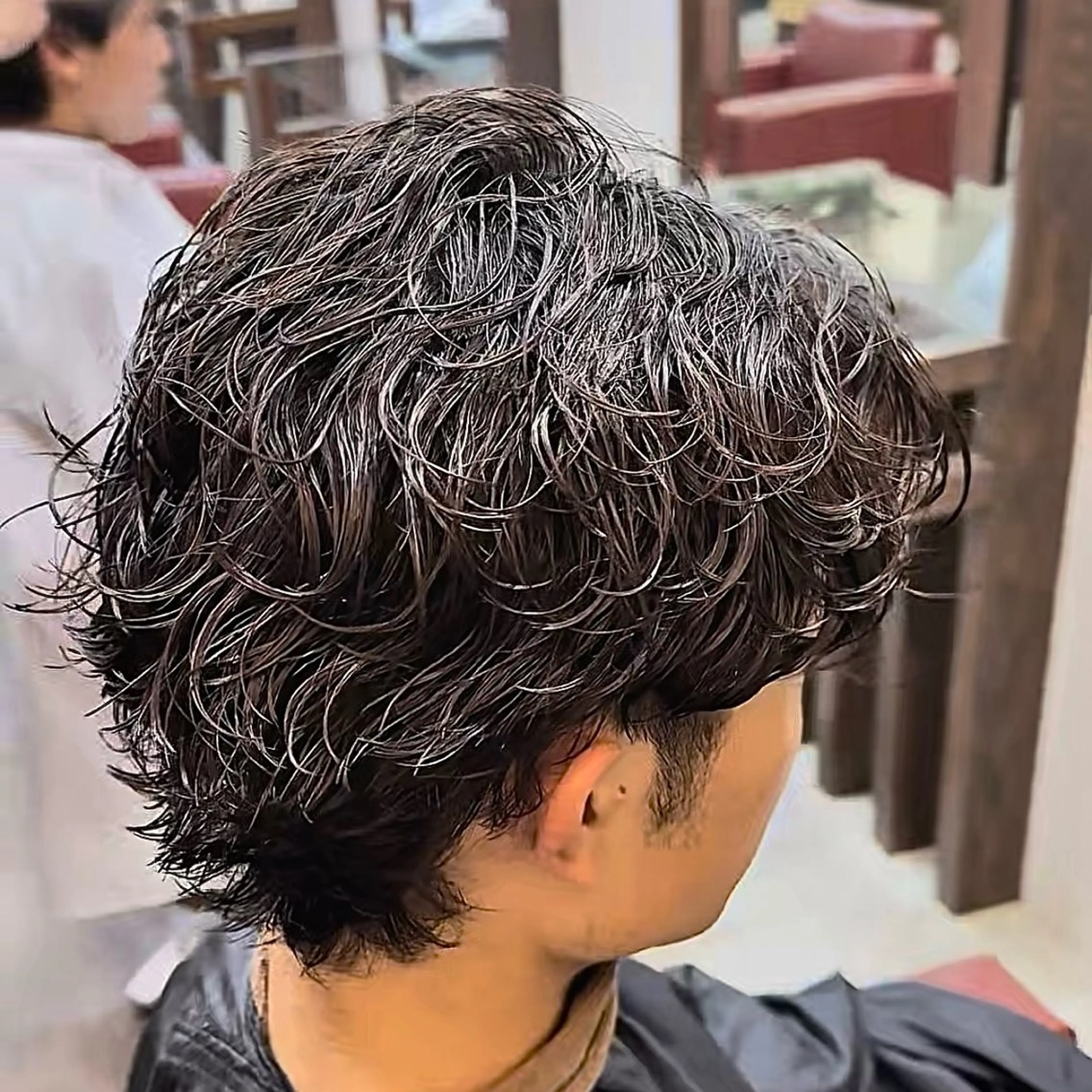 パーマ メンズ カット パーマ スペインカール/ サーフカール/RYUのヘアスタイル