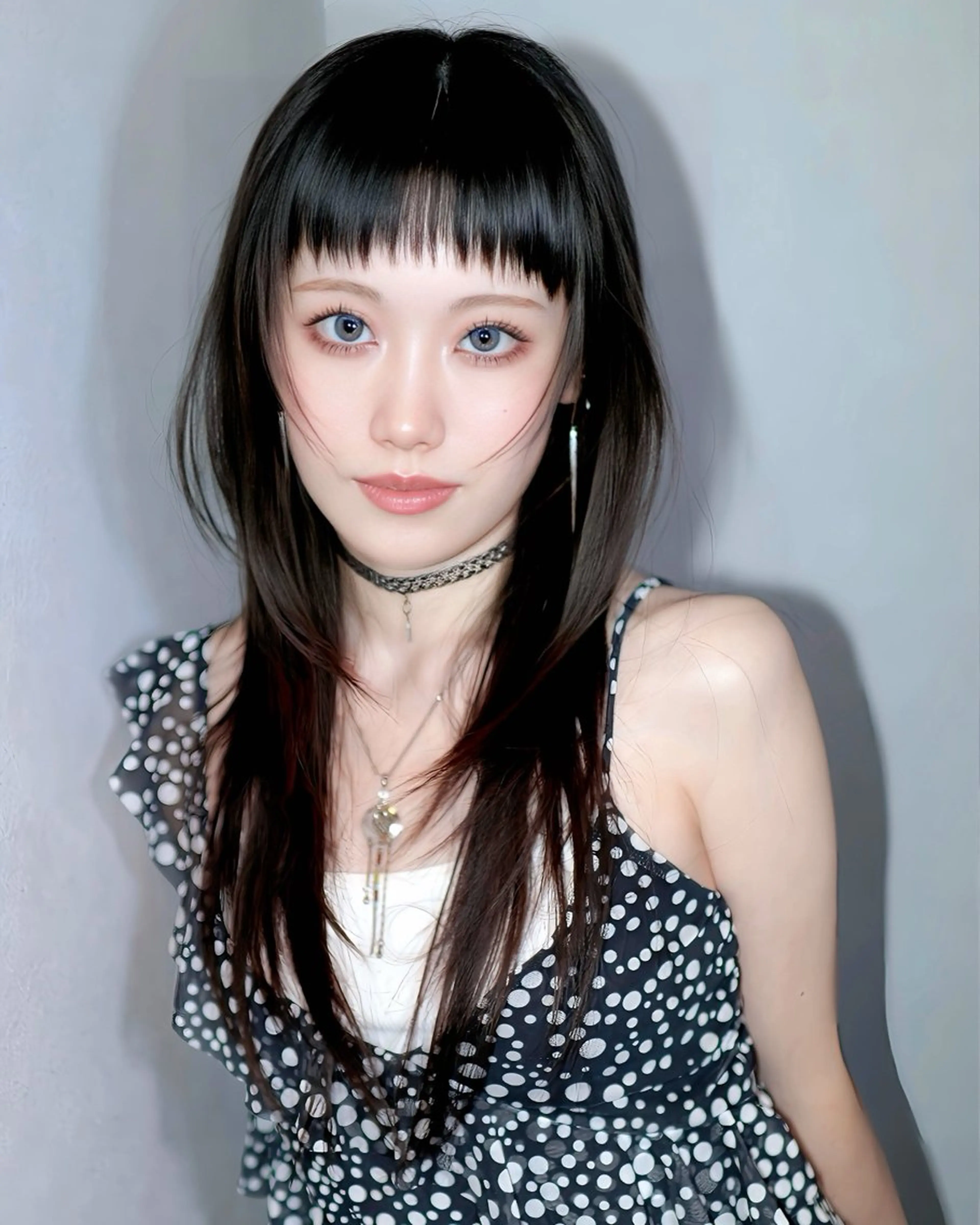 ロング ハッシュカット 韓国風ヘア レイヤーカット ロング ウルフカット レイヤー×ハッシュカ ット｜Keisukeのヘアスタイル