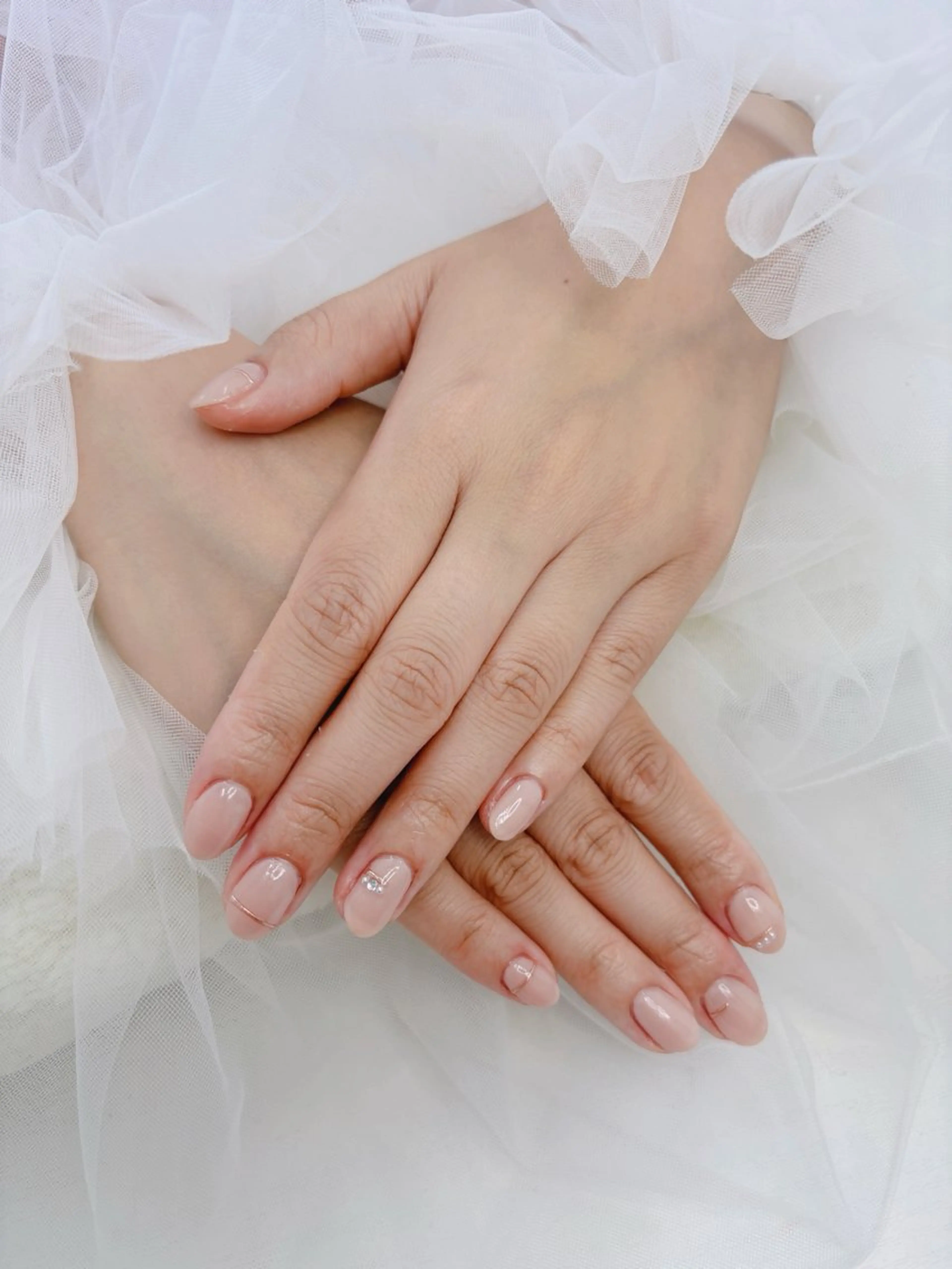 ネイル 持ち込み オフィスネイル シンプルネイル 井上 ［Reve］のネイルデザイン