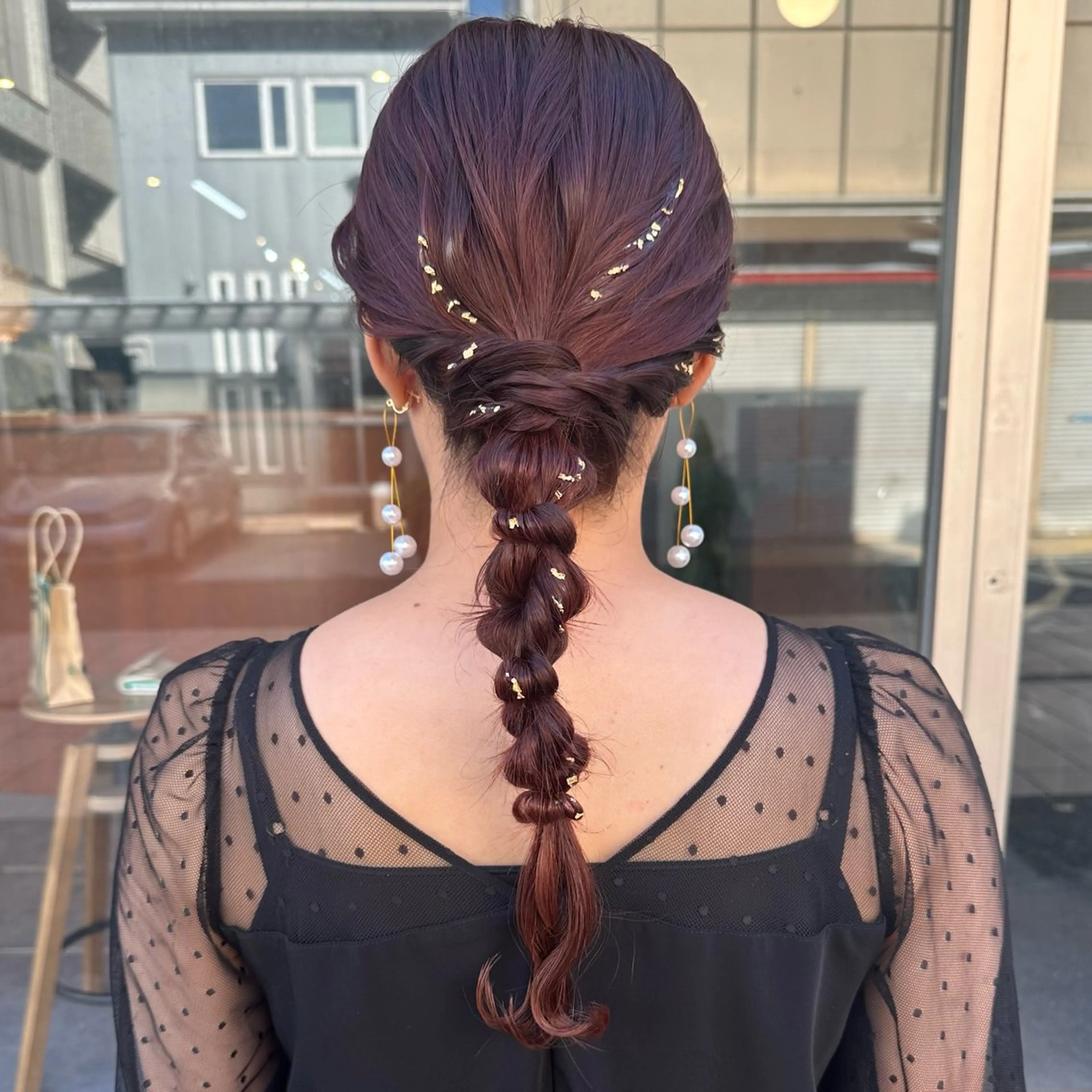 セミロング ヘアセット 🌈トップデザイナー 金沢駅近nanamiのヘアスタイル