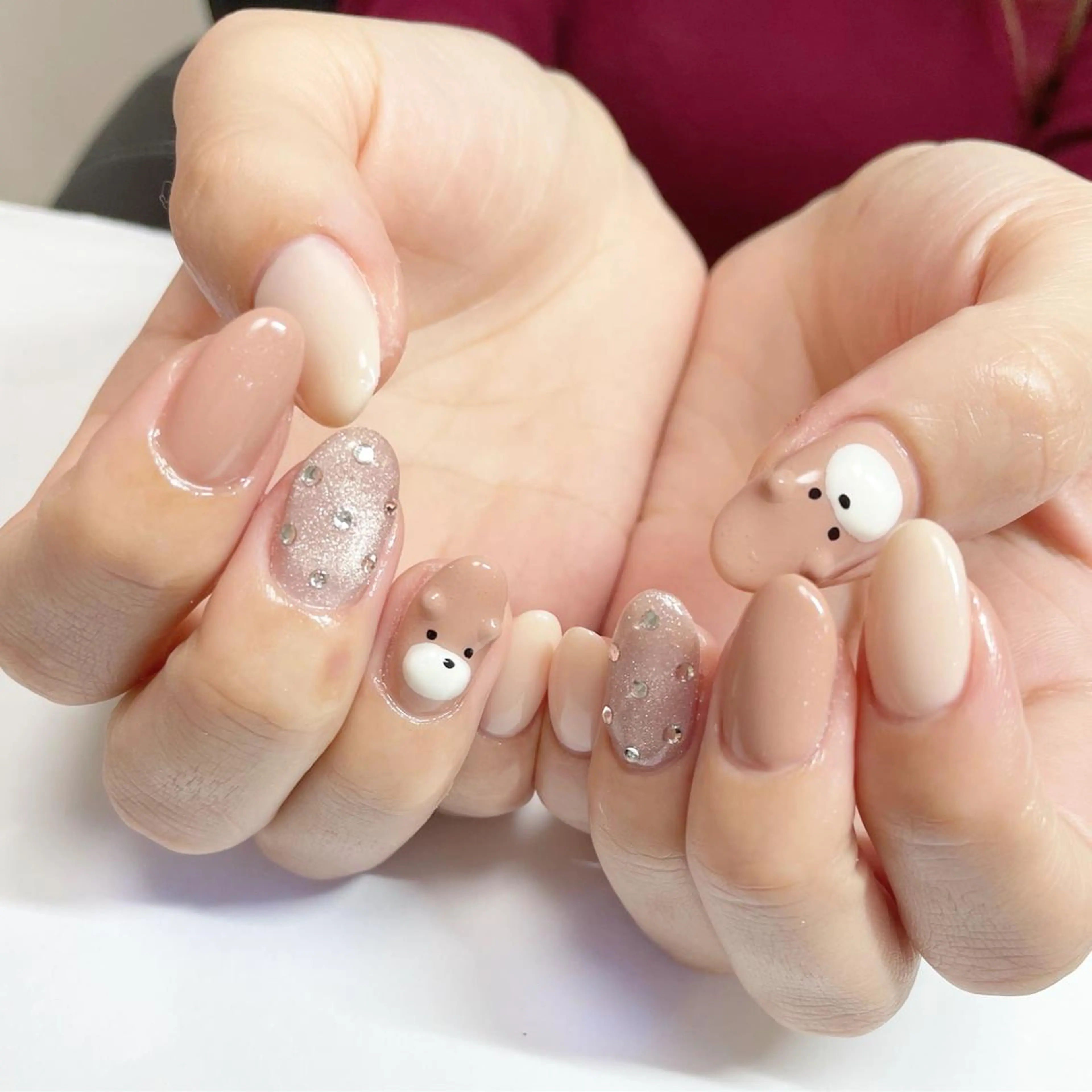 ネイル マグネットネイル ハンドネイル フットネイル Minami 🍓のネイルデザイン