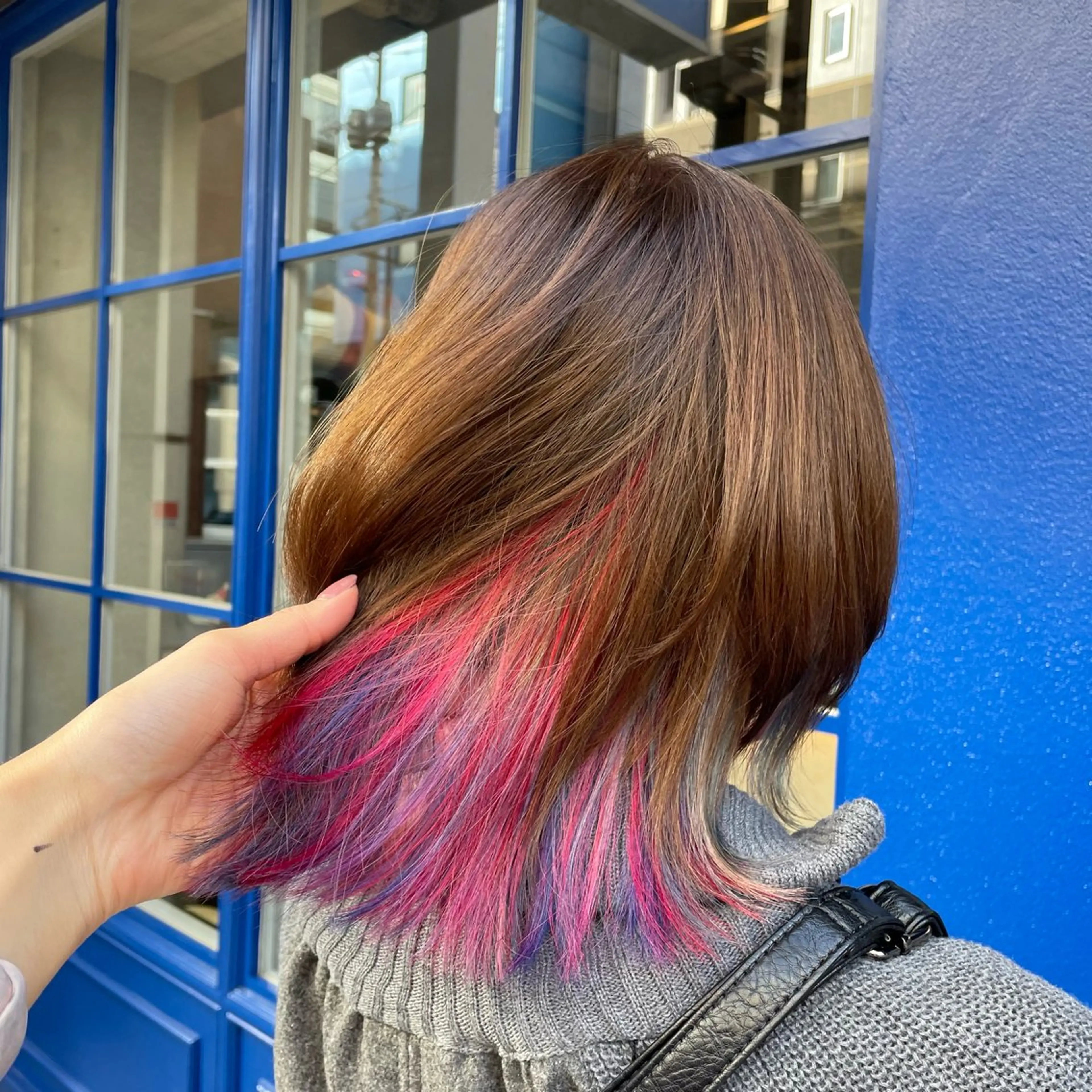 ミディアム カット ヘアカラー 🫧艶髪/ブリーチ 🐳honami🫧のヘアスタイル