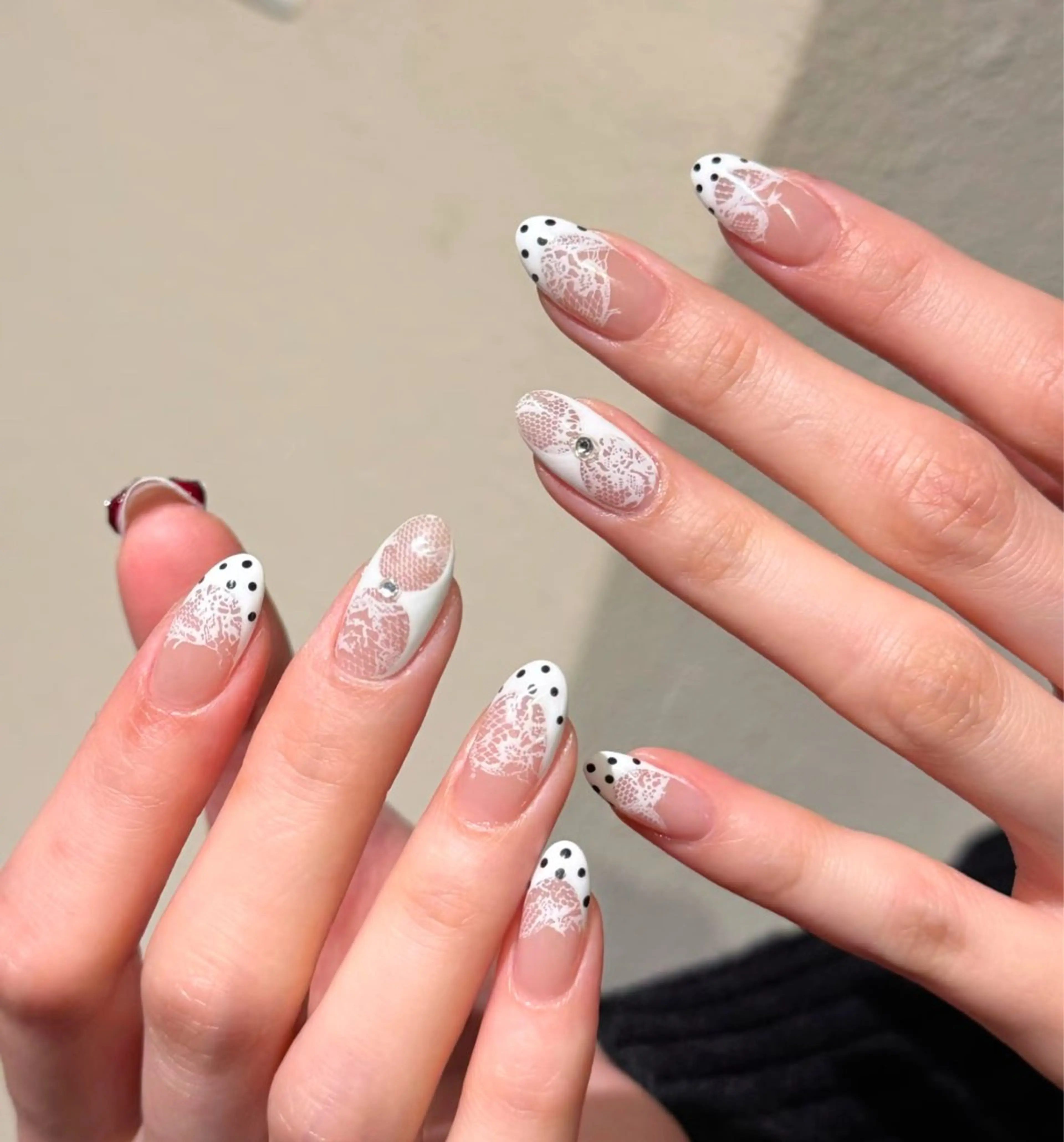 ネイル アートネイル オーロラネイル チークネイル フレンチネイル ガラスフレンチ ハンドネイル 🎀🎀YooLi Nail Salonのネイルデザイン
