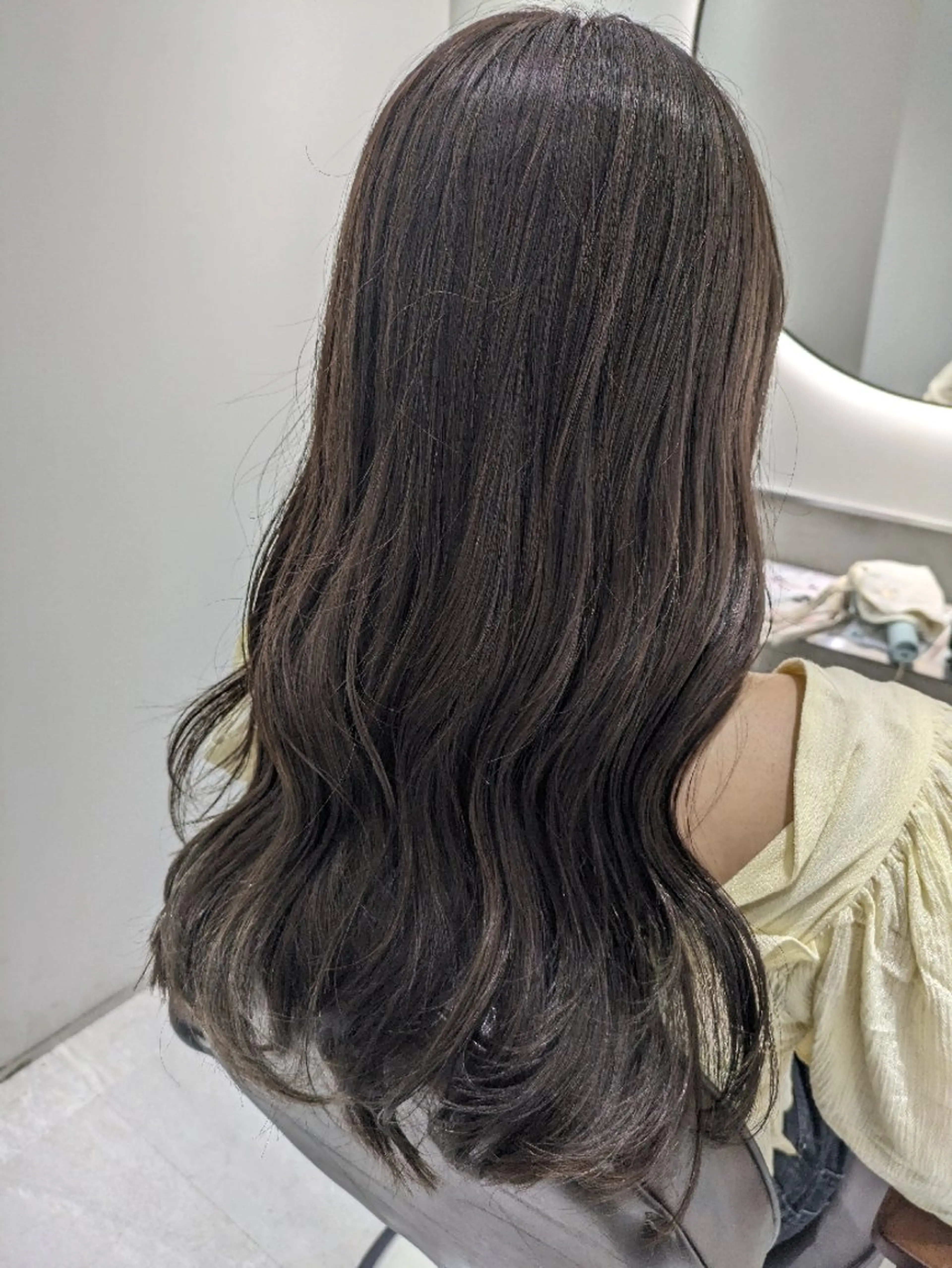 ロング カラー ブリーチ ブラウンカラー 透明感カラー ダブルカラー グレージュ 髪質改善/韓国メンズ カット&パーマ 猿川のヘアスタイル