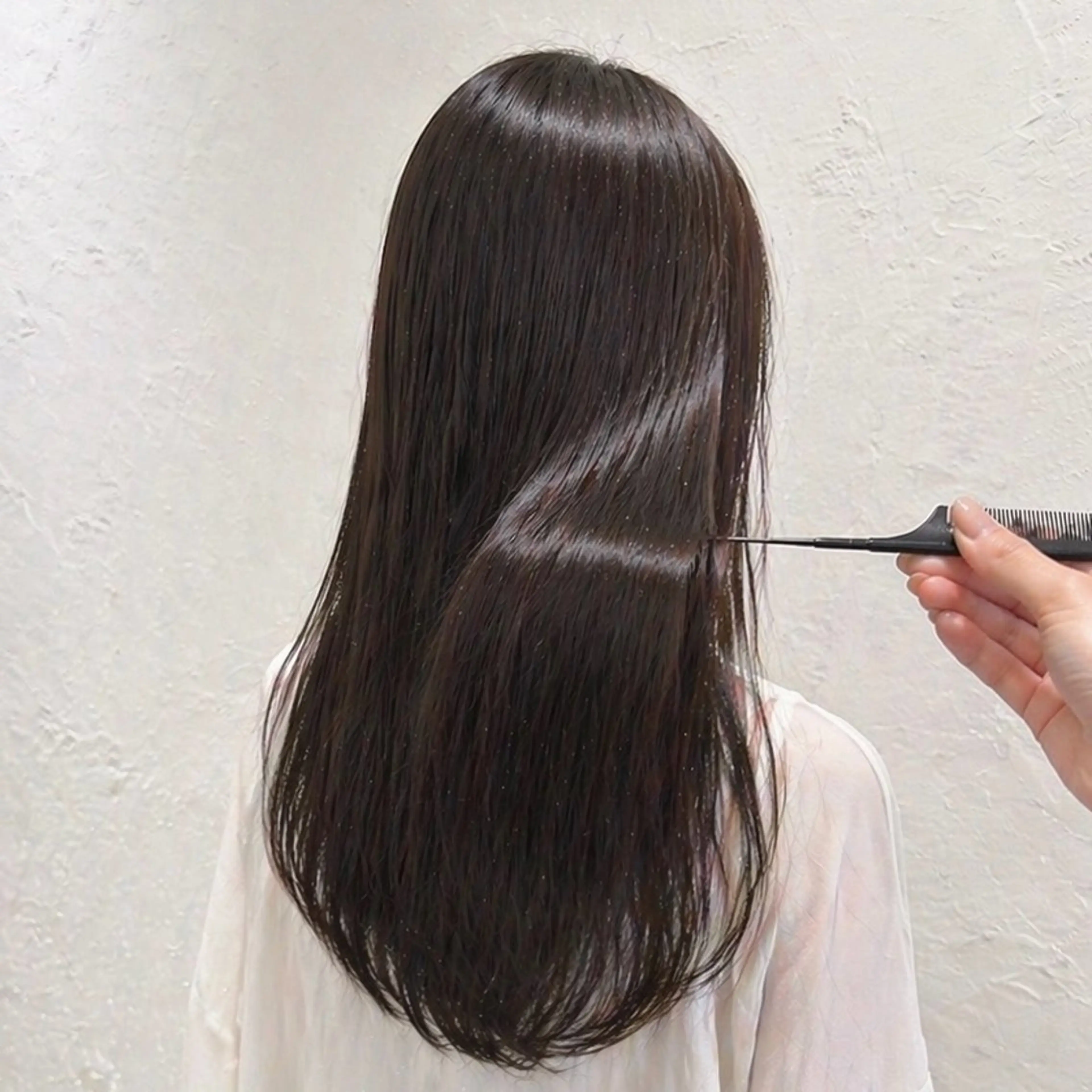 ロング 縮毛矯正 カット 縮毛矯正 佐藤 舞のヘアスタイル