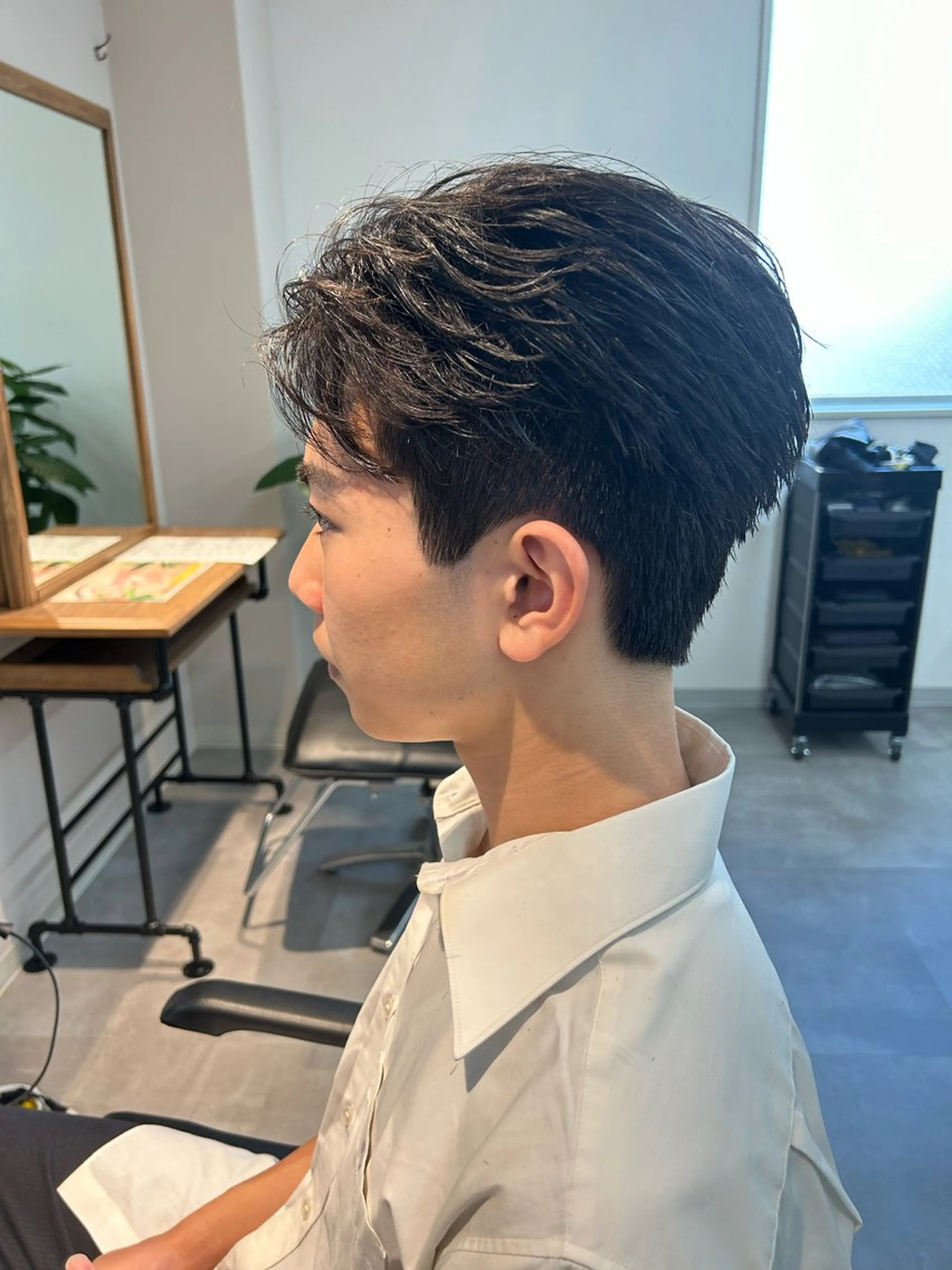 メンズカット＋韓国すぎないダウンパーマ【ビジネスヘア/千葉駅】の写真