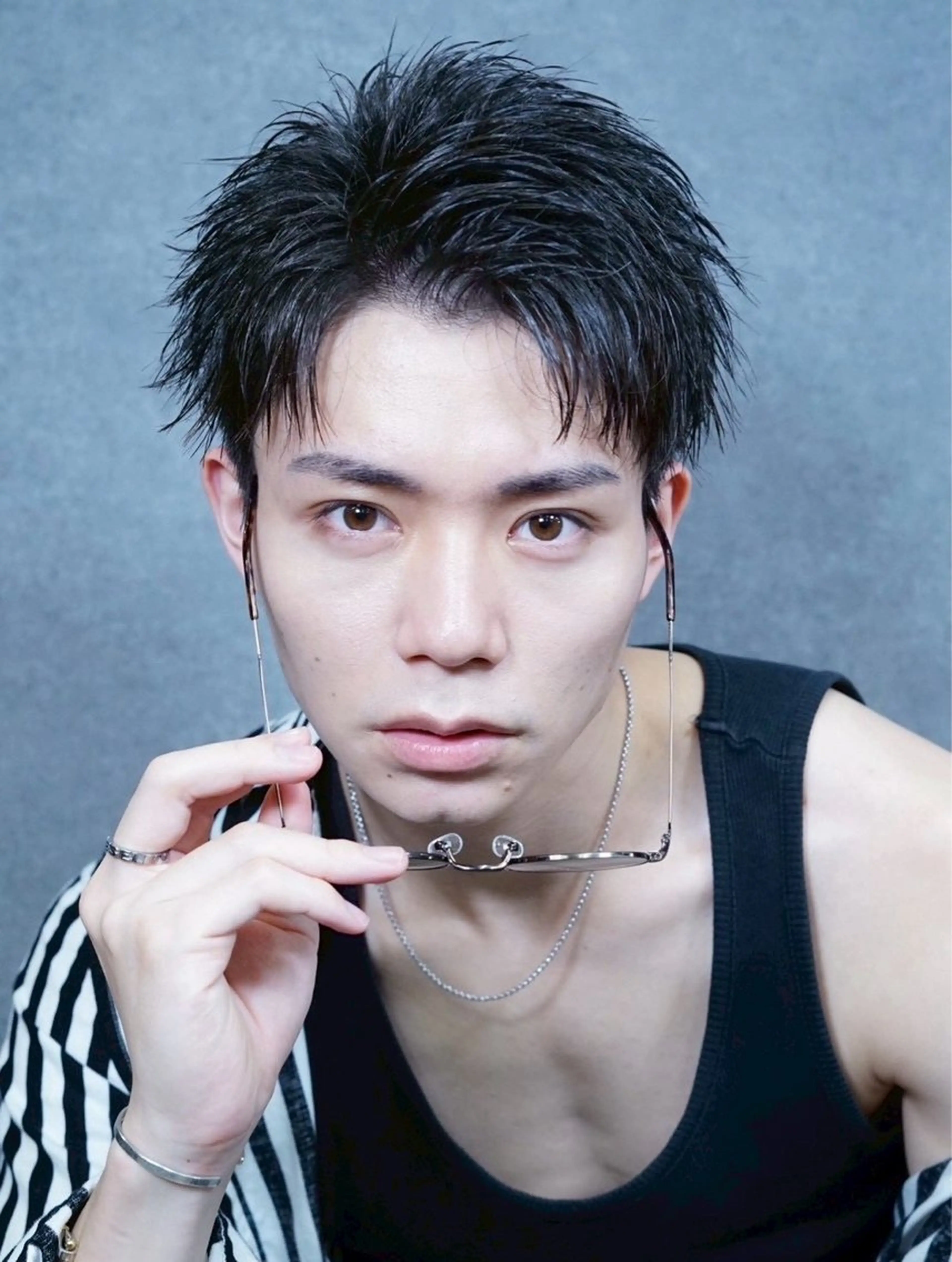 メンズ アップバング メンズ特化美容師 TOMOKIのヘアスタイル