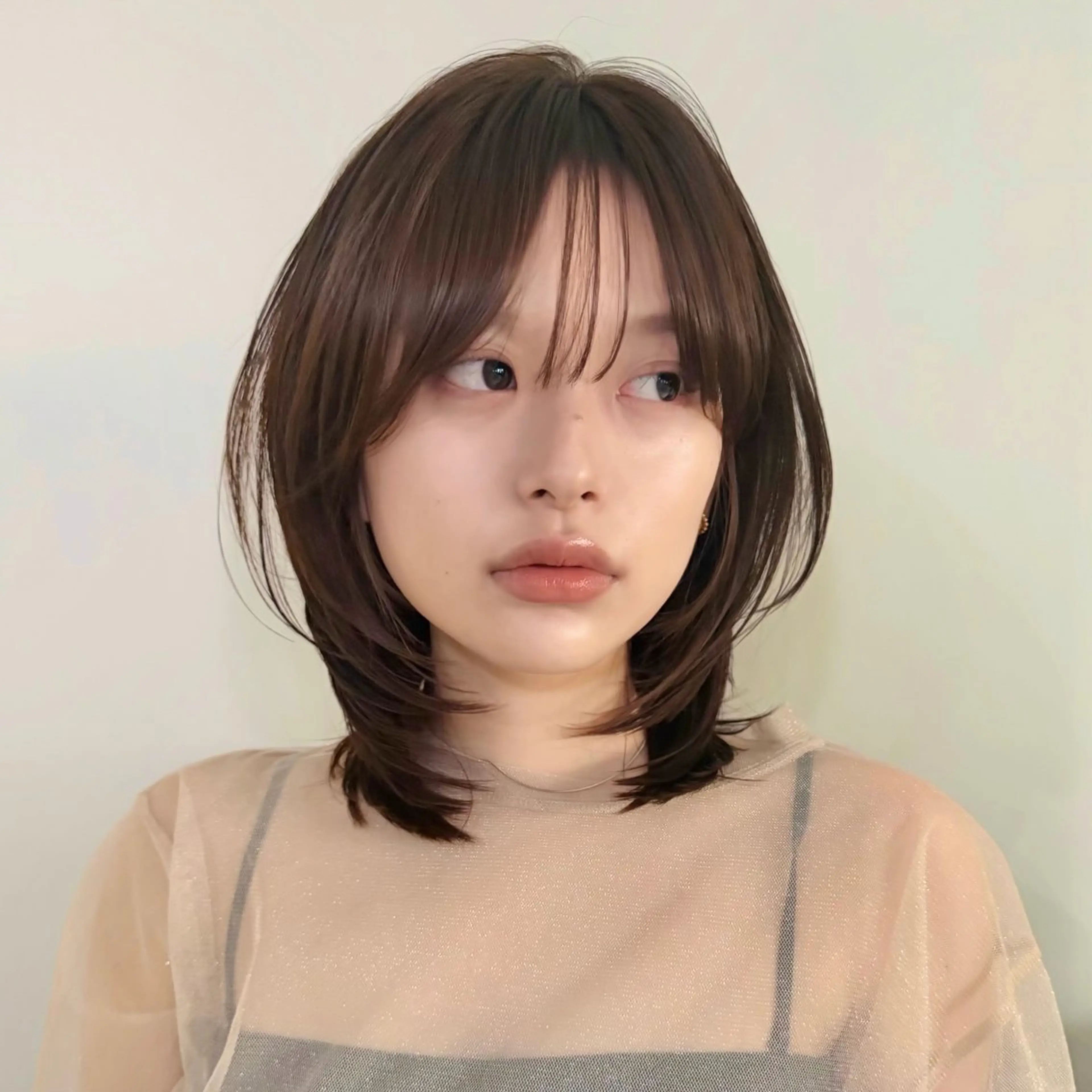 ミディアム カラー SAKI 新宿のヘアスタイル