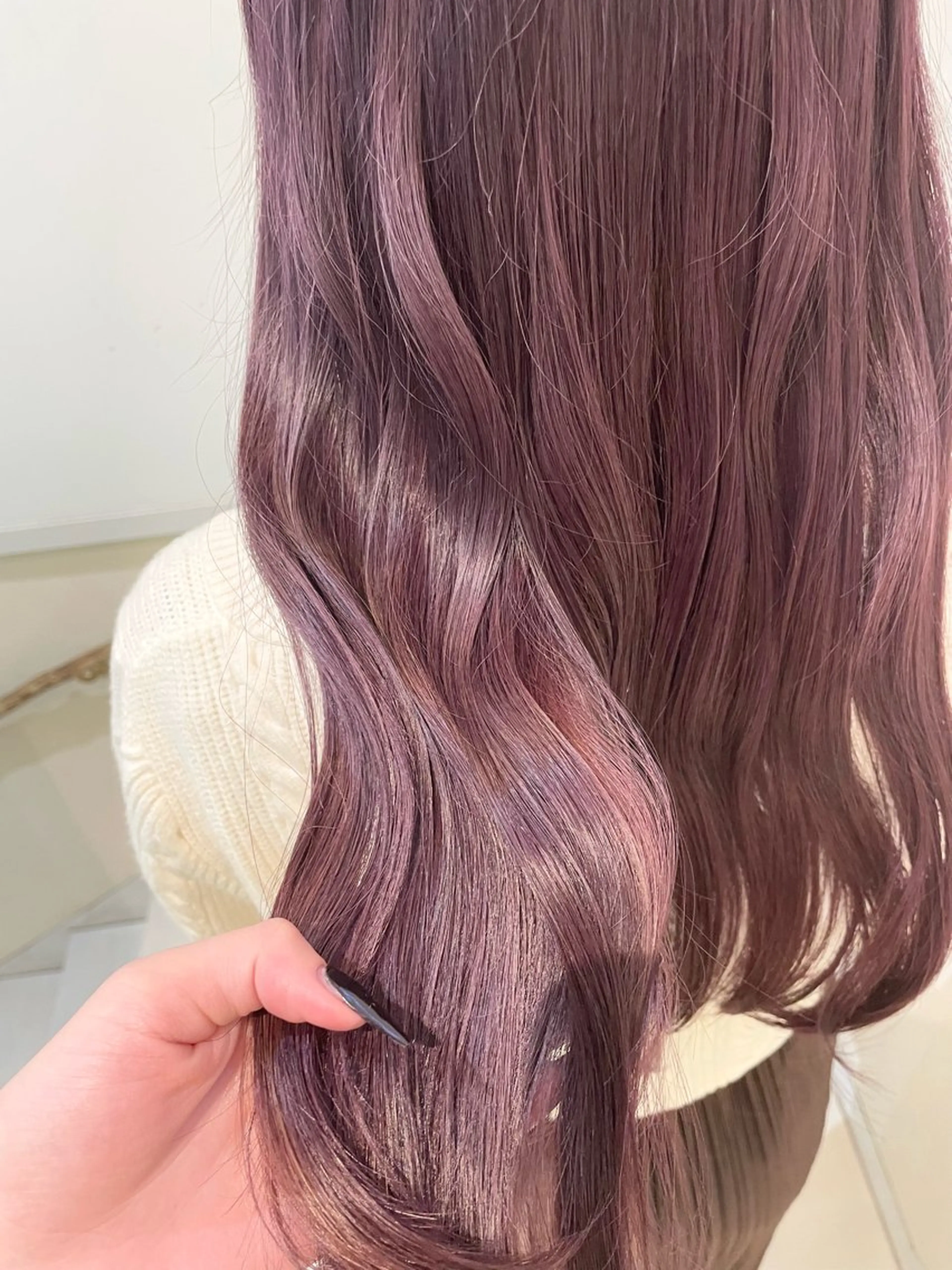 ロング カラー ヘアカラー トリートメント 髪質改善カラー🤍 エクステ✨君島由実子のヘアスタイル