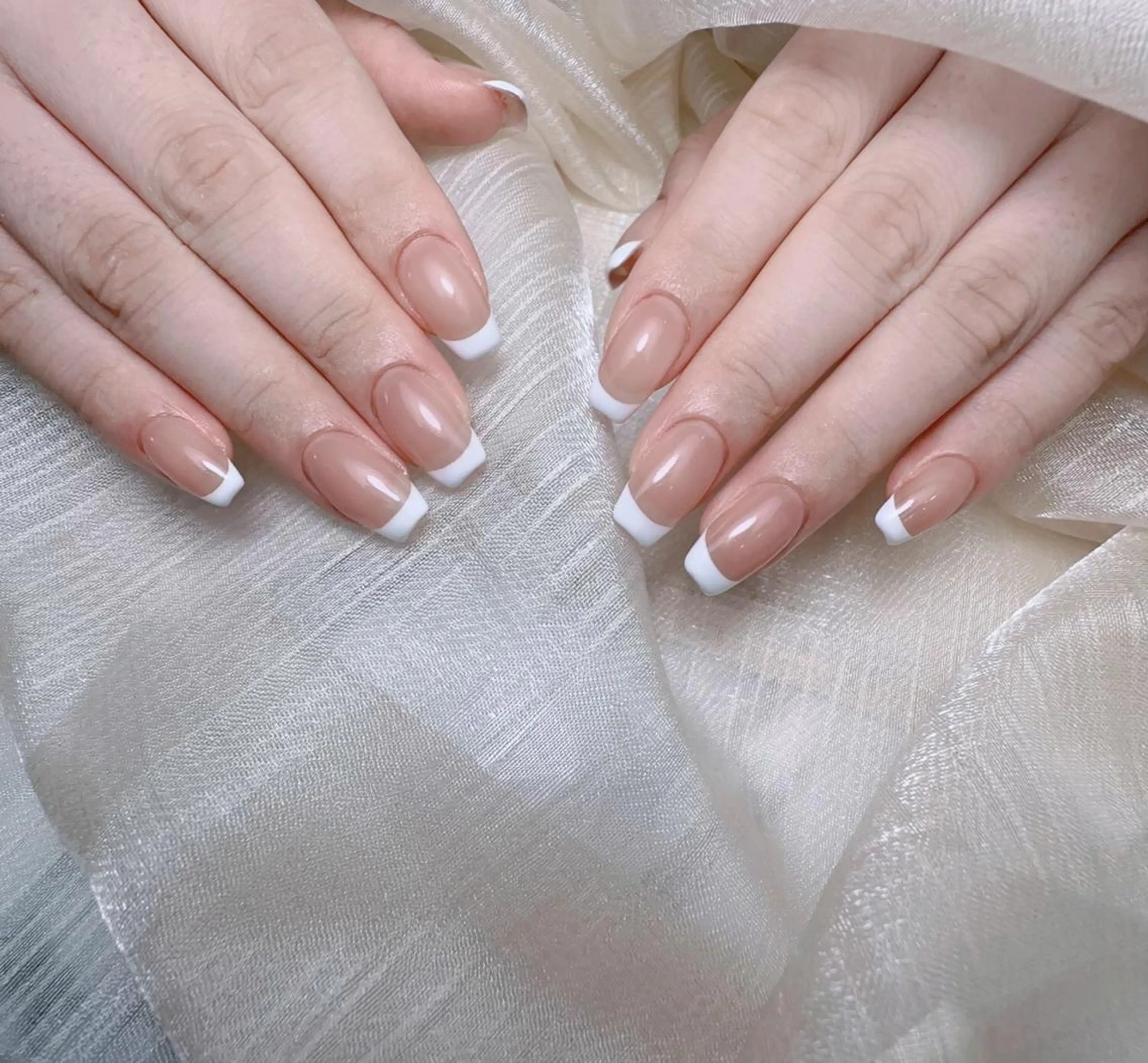 🌈HAND💕ベース付きフレンチ「ソフトジェルオフ無料」の写真