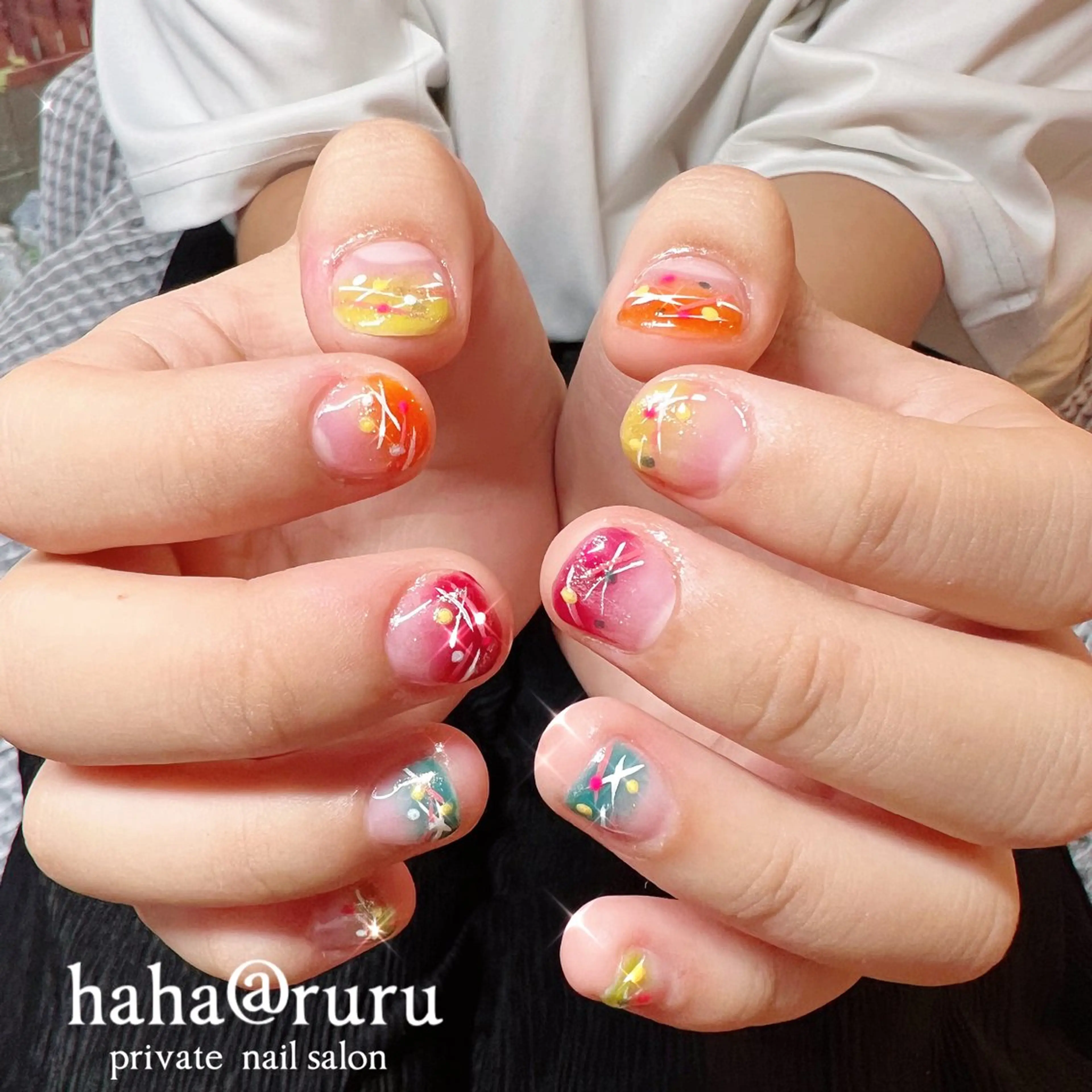 ネイル ヨーヨーネイル haha@ ruruのネイルデザイン