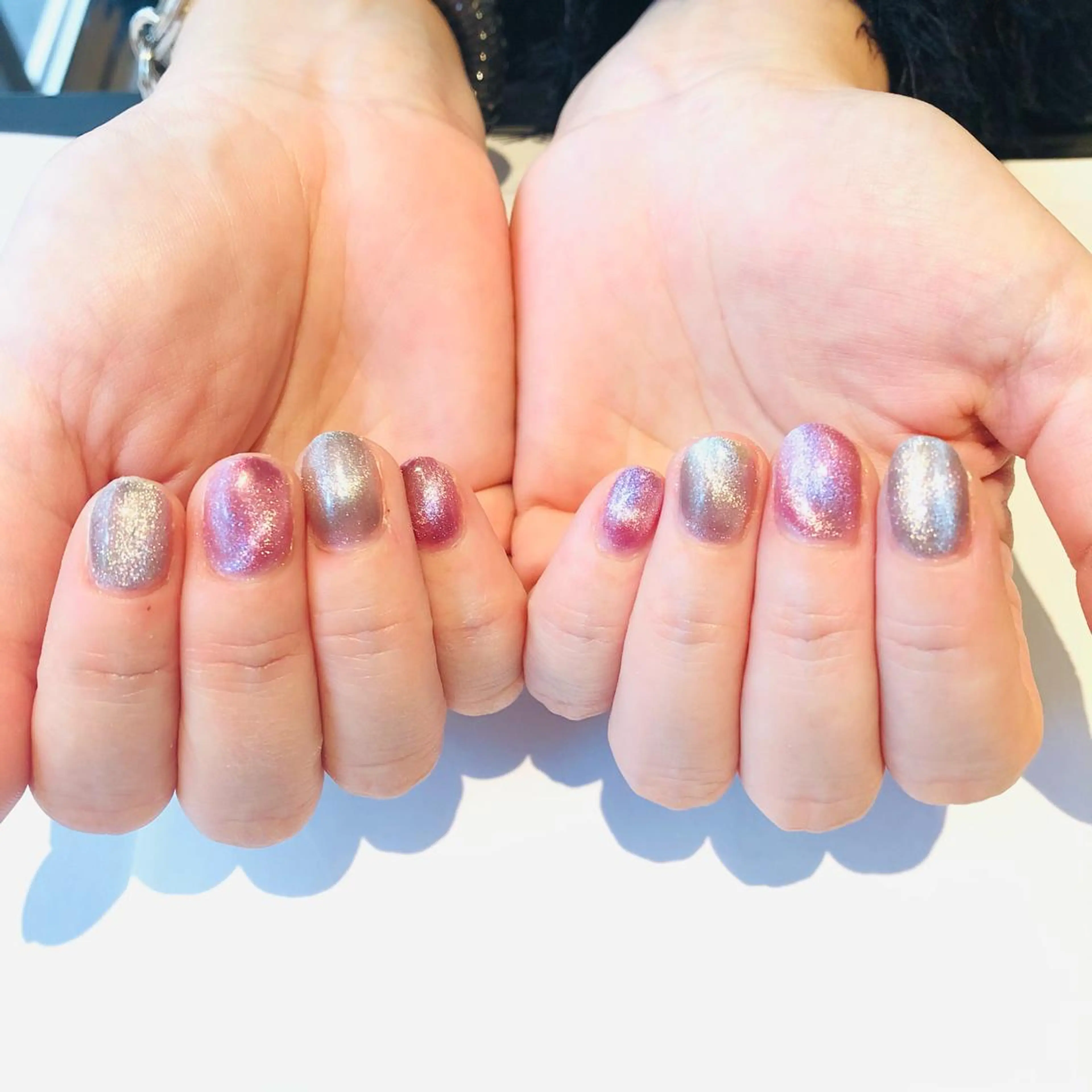 ネイル マグネットネイル 冬ネイル クリスマス 大阪福島韓国束感まつ げ Sayaka🤍のマツエク・マツパデザイン