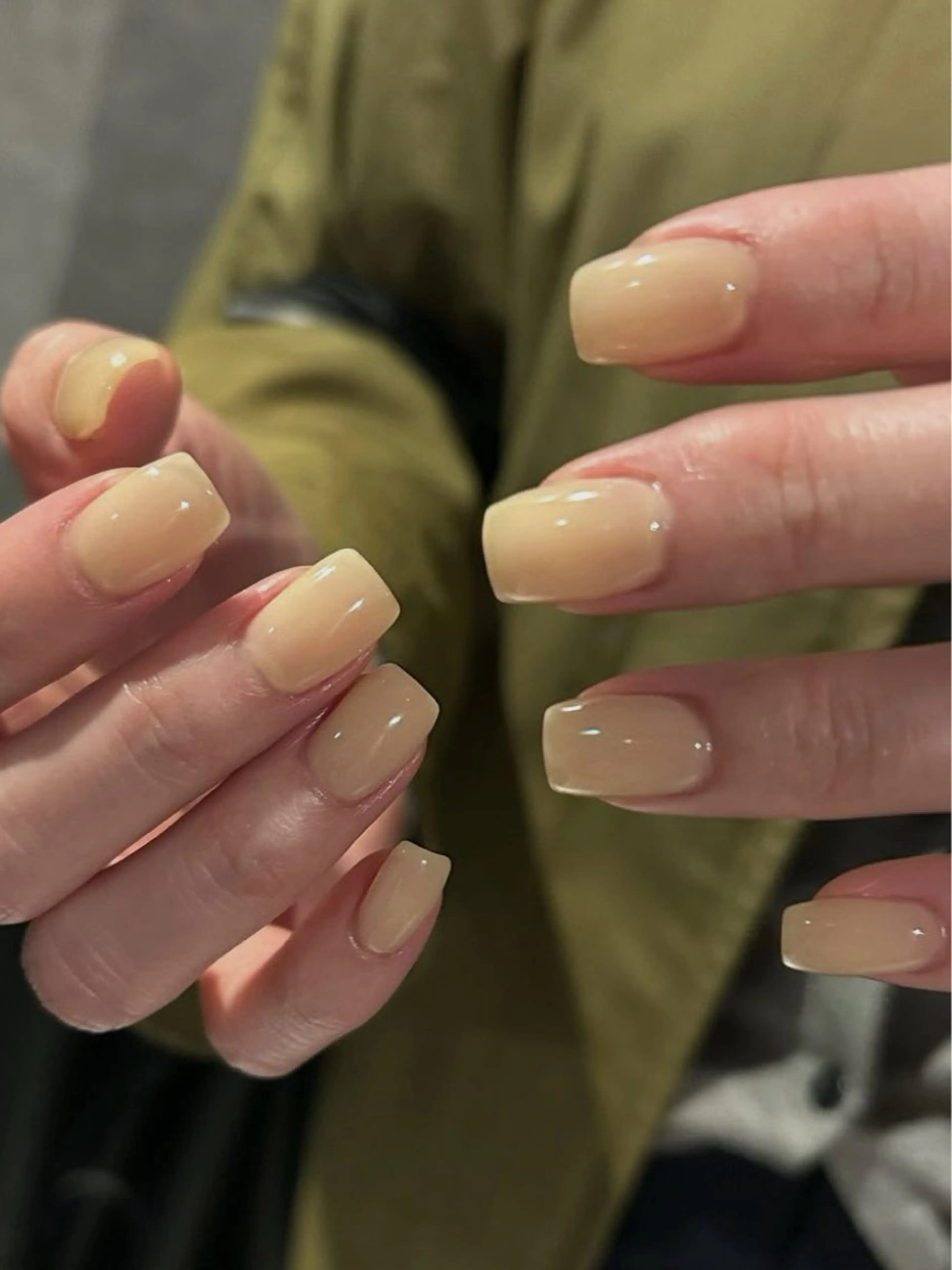 ネイル アートネイル ニュアンスネイル ワンカラーネイル 夏ネイル talo .のネイルデザイン