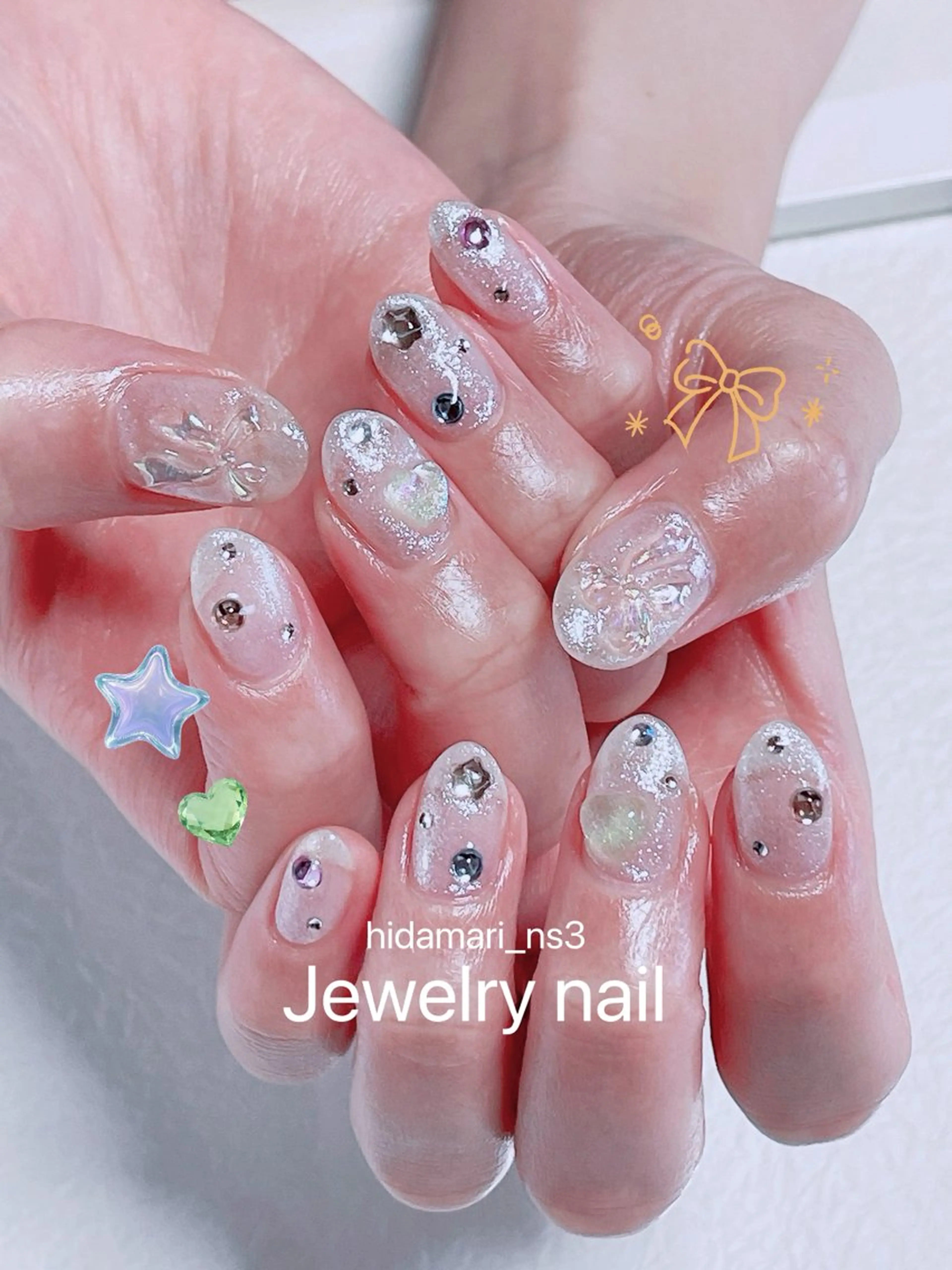 ネイル アートネイル 持ち込み ハンドネイル NailSalon ひだまりのネイルデザイン