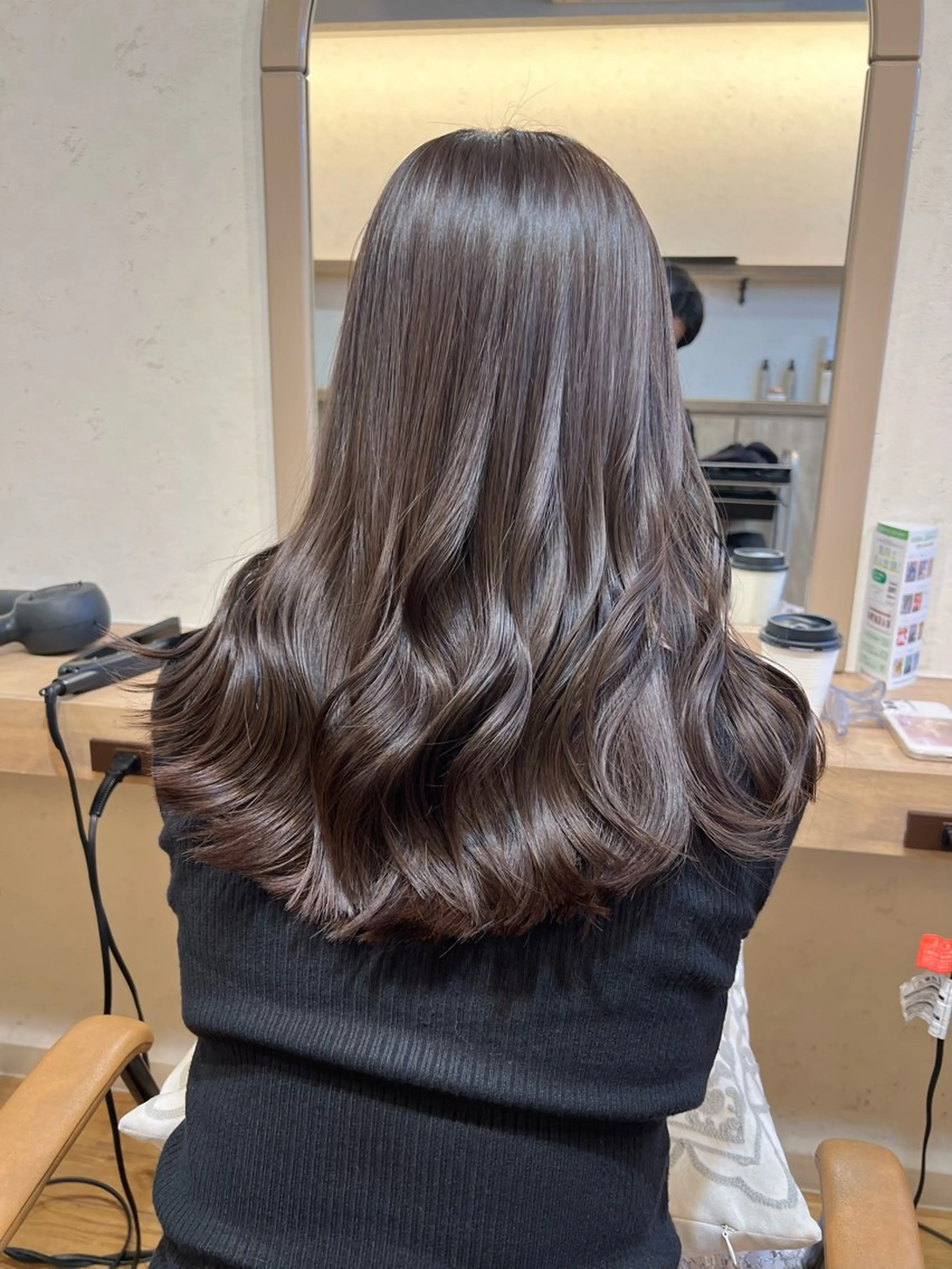ロング カラー 透明感カラー トリートメント カット ヘアカラー トリートメント 神戸ボブ✂️ ioe三宮/田 伸佳のヘアスタイル