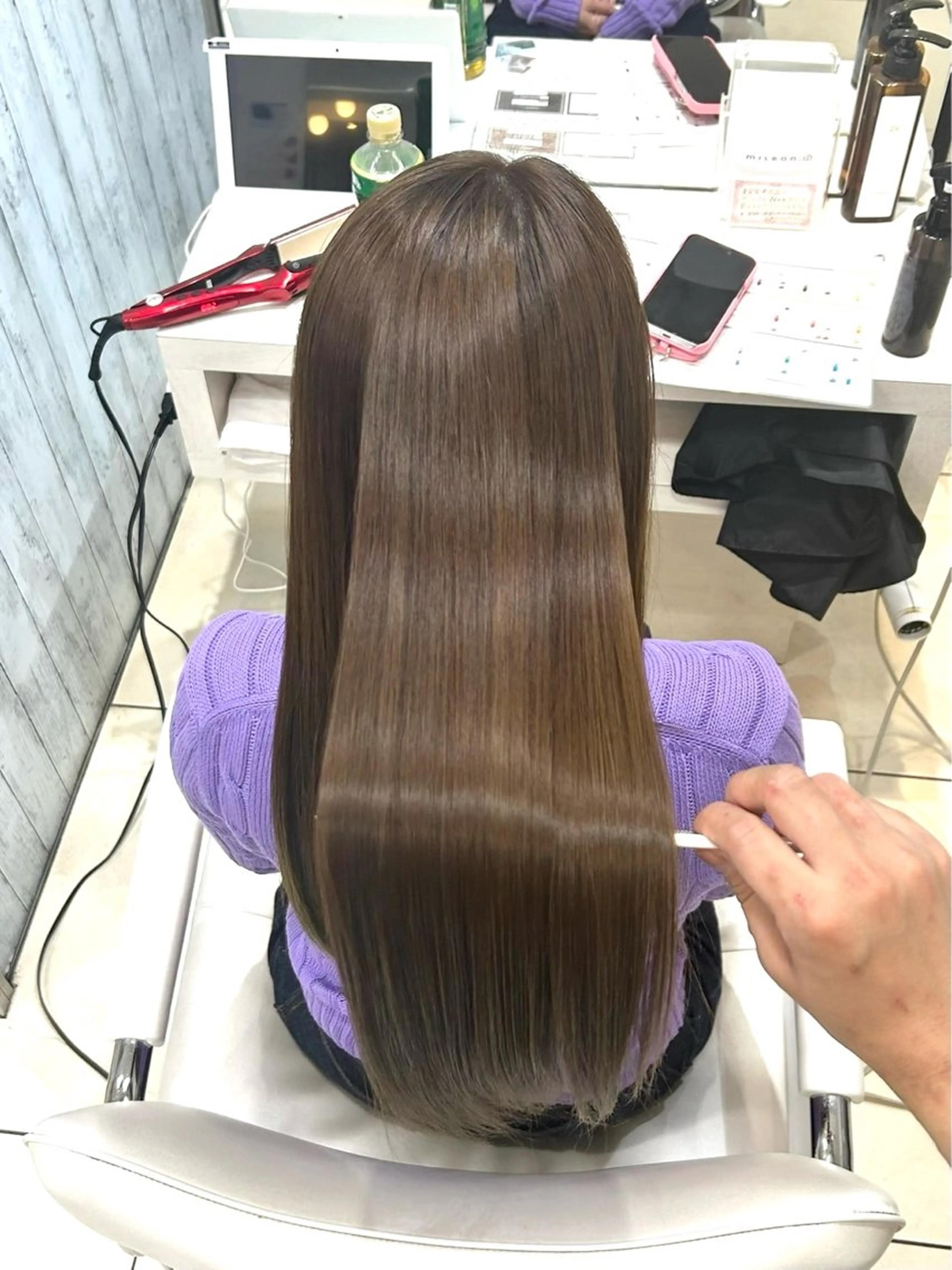 ✨️19時以降限定✨️メンテナスカット➕ワンカラー¥2860💭[韓国ヘア/ブルーブラック/ピンクブラウン]の写真