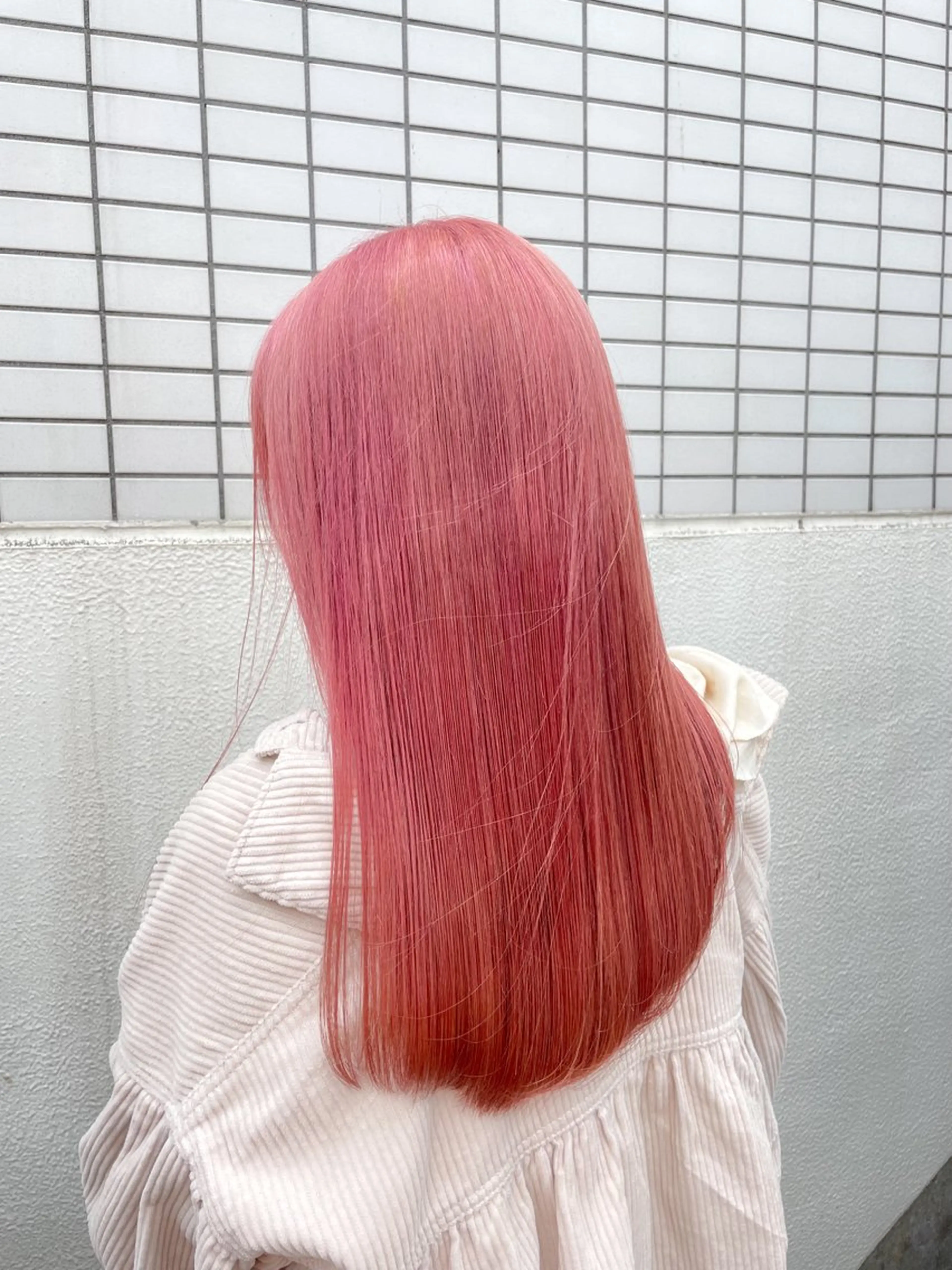 ロング カラー ブリーチ ケアブリーチ ダブルカラー ハイトーンカラー ピンクカラー 【縮毛矯正ブリーチ】 MANATO🌈のヘアスタイル