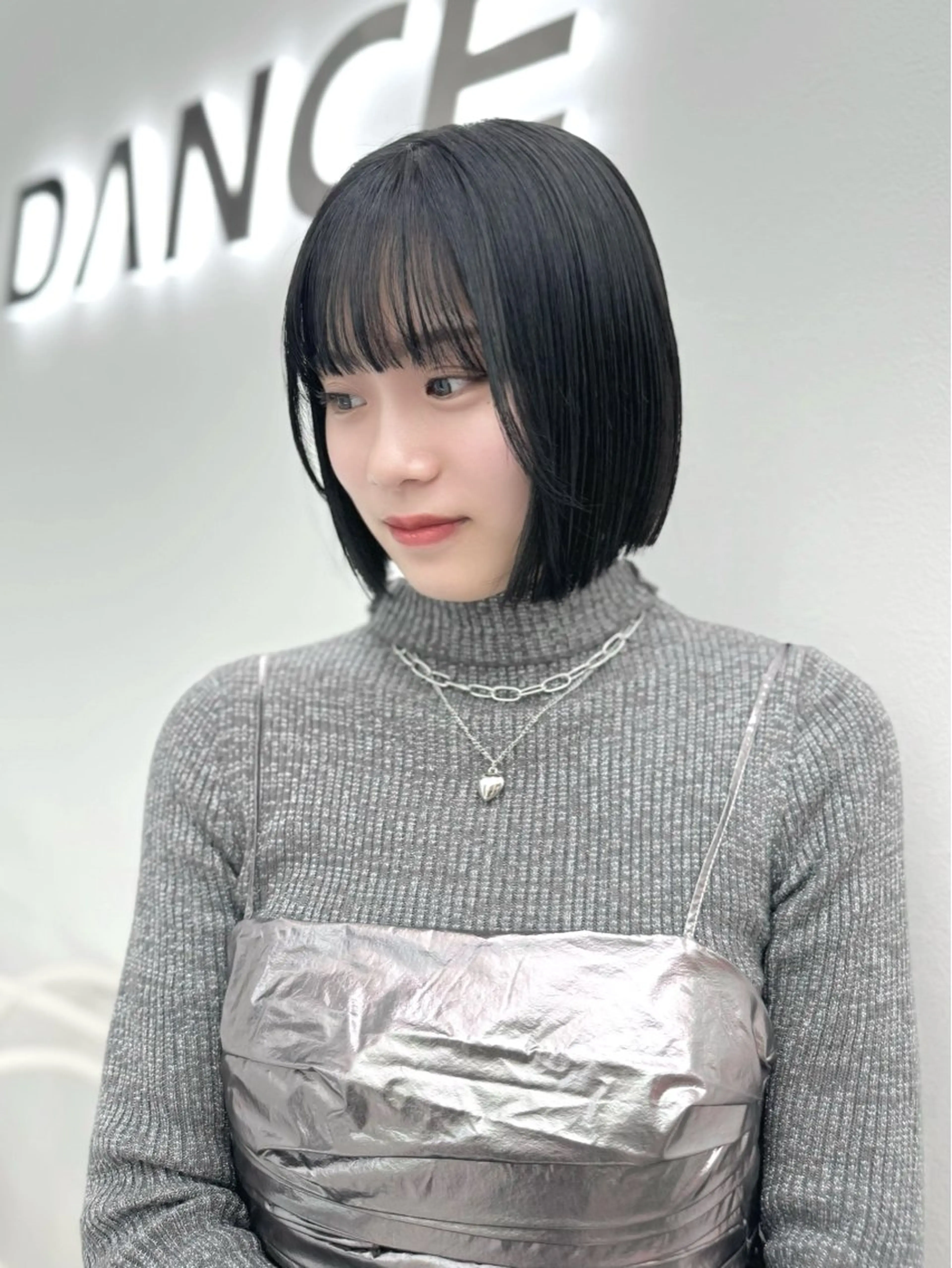 ショート カラー ヘアアレンジ 縮毛矯正🤍 盛れるボブ/ひかりのヘアスタイル