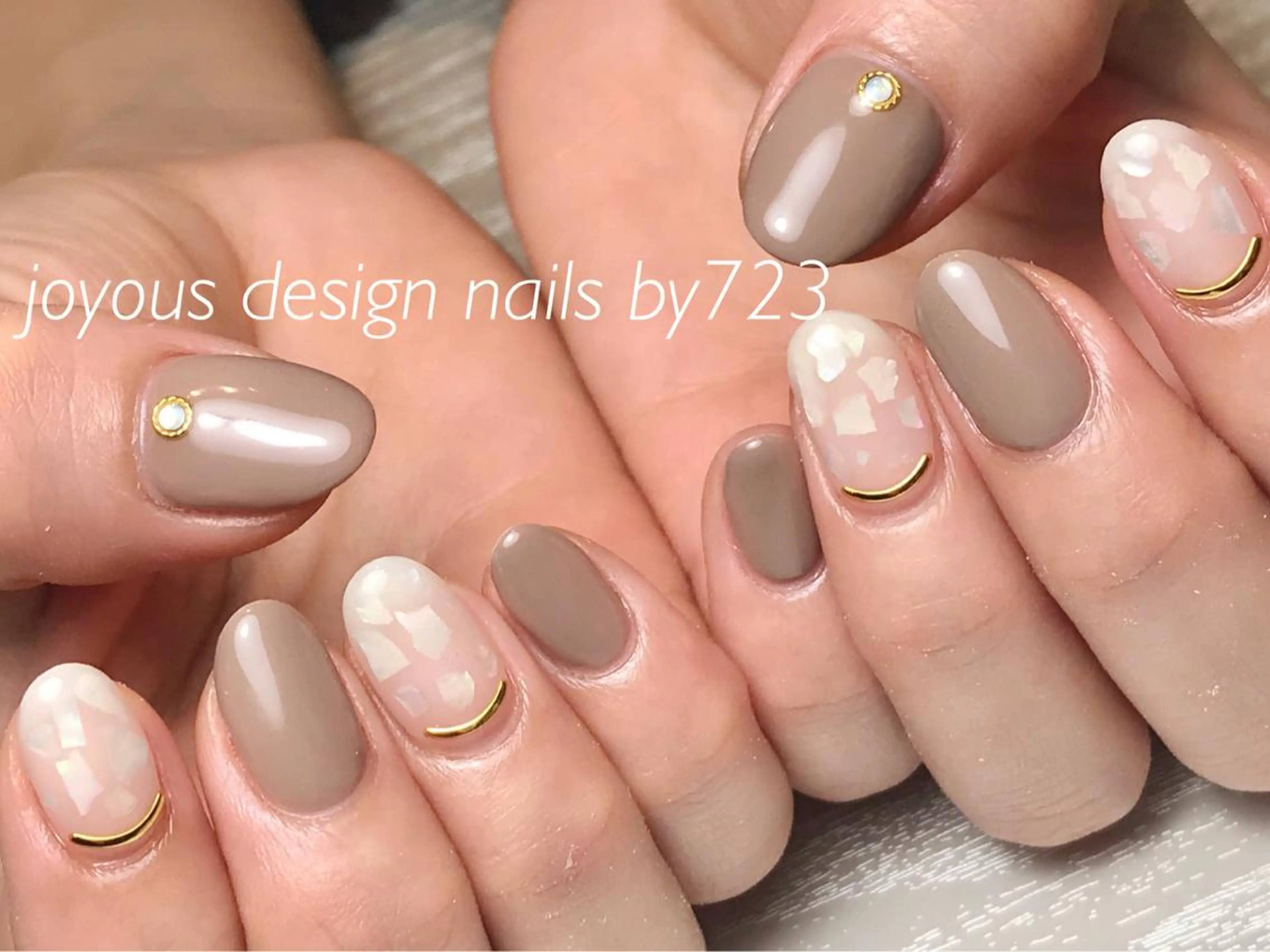 ネイル ストーンネイル ハンドネイル jdn natsumiのネイルデザイン