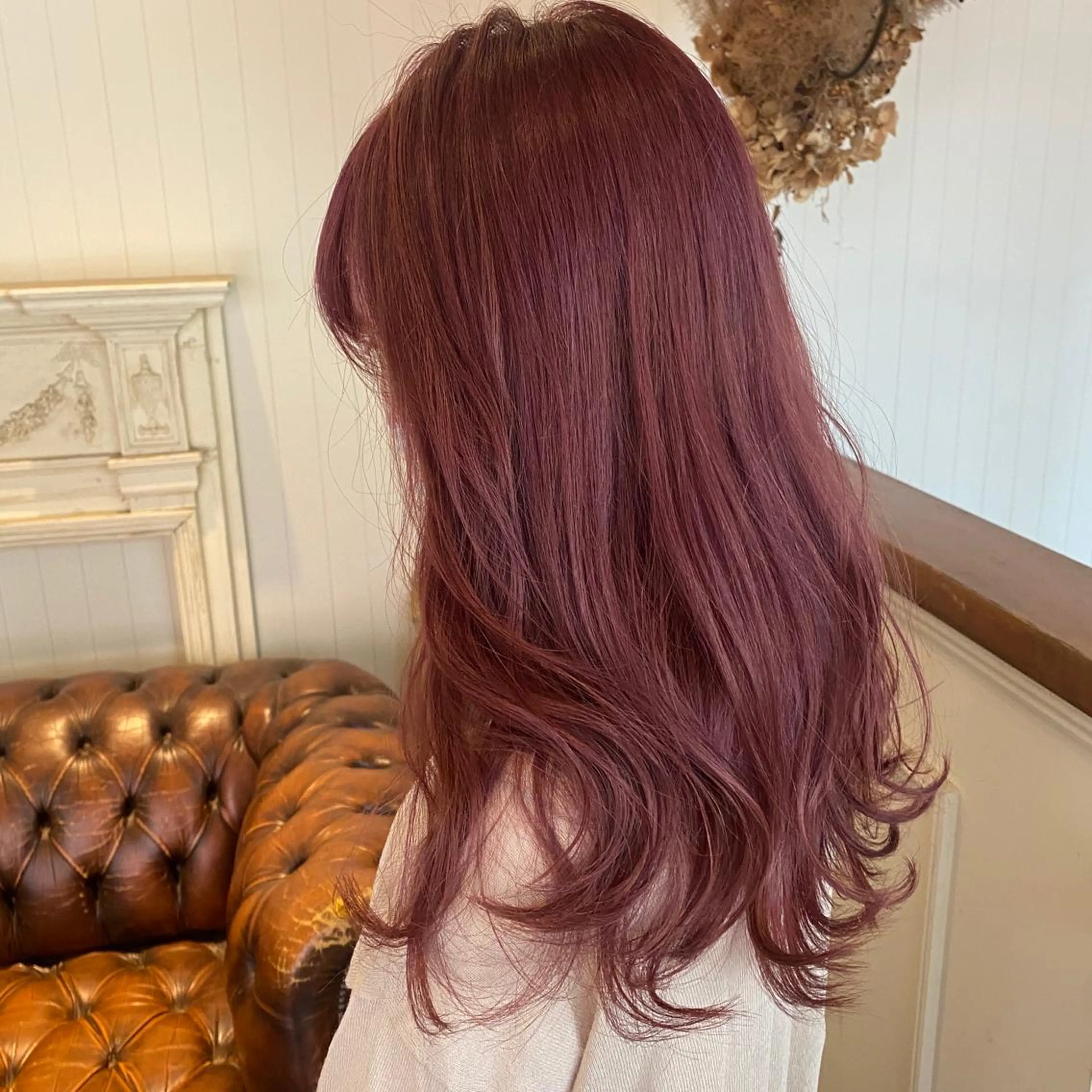 ロング カラー ヘアカラー トリートメント FERIA梅田🖤 透明感カラー🎀のヘアスタイル