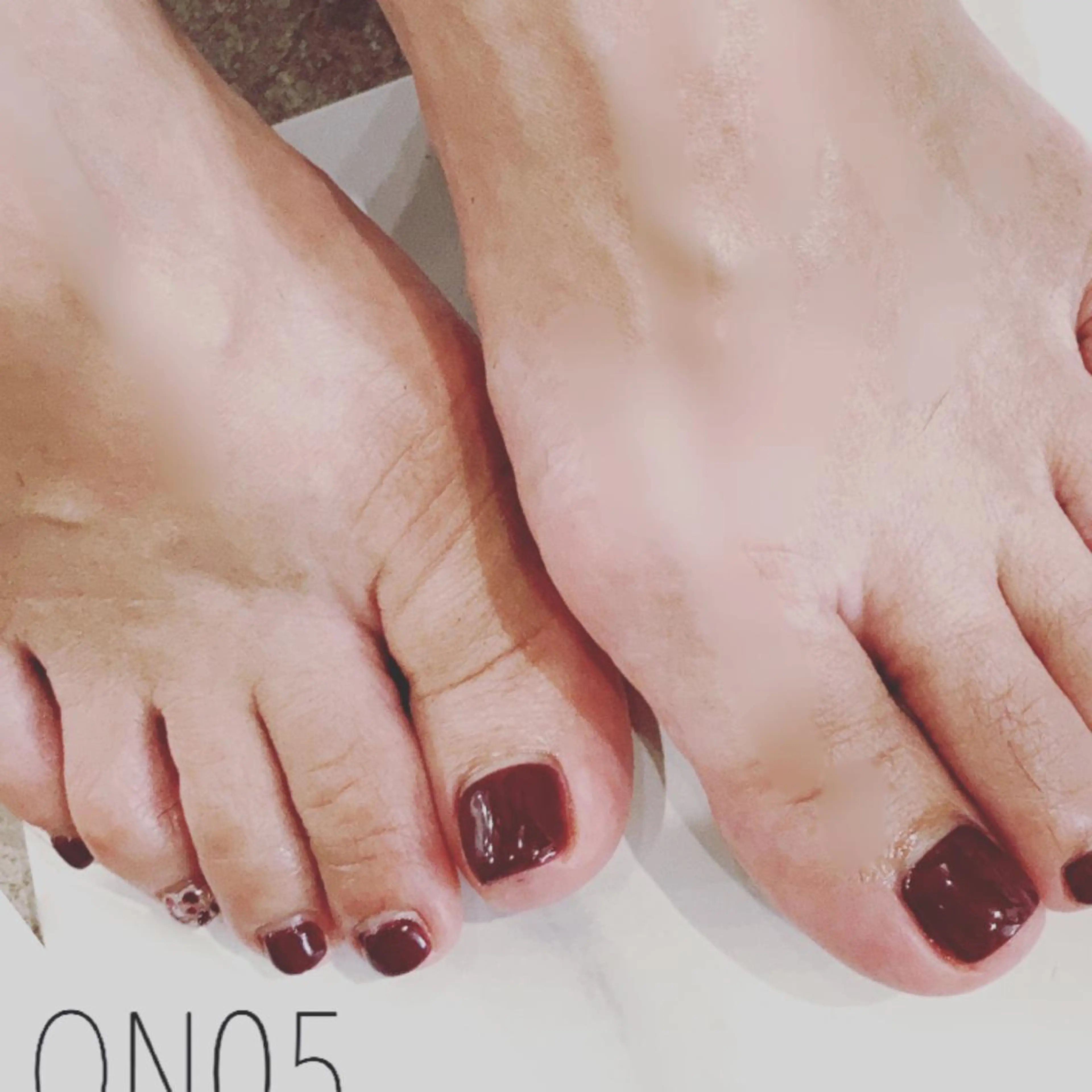 フットネイル ポリッシュカラー オフがある方はコメントください。他店ジェルのオフ代は別途です。の写真