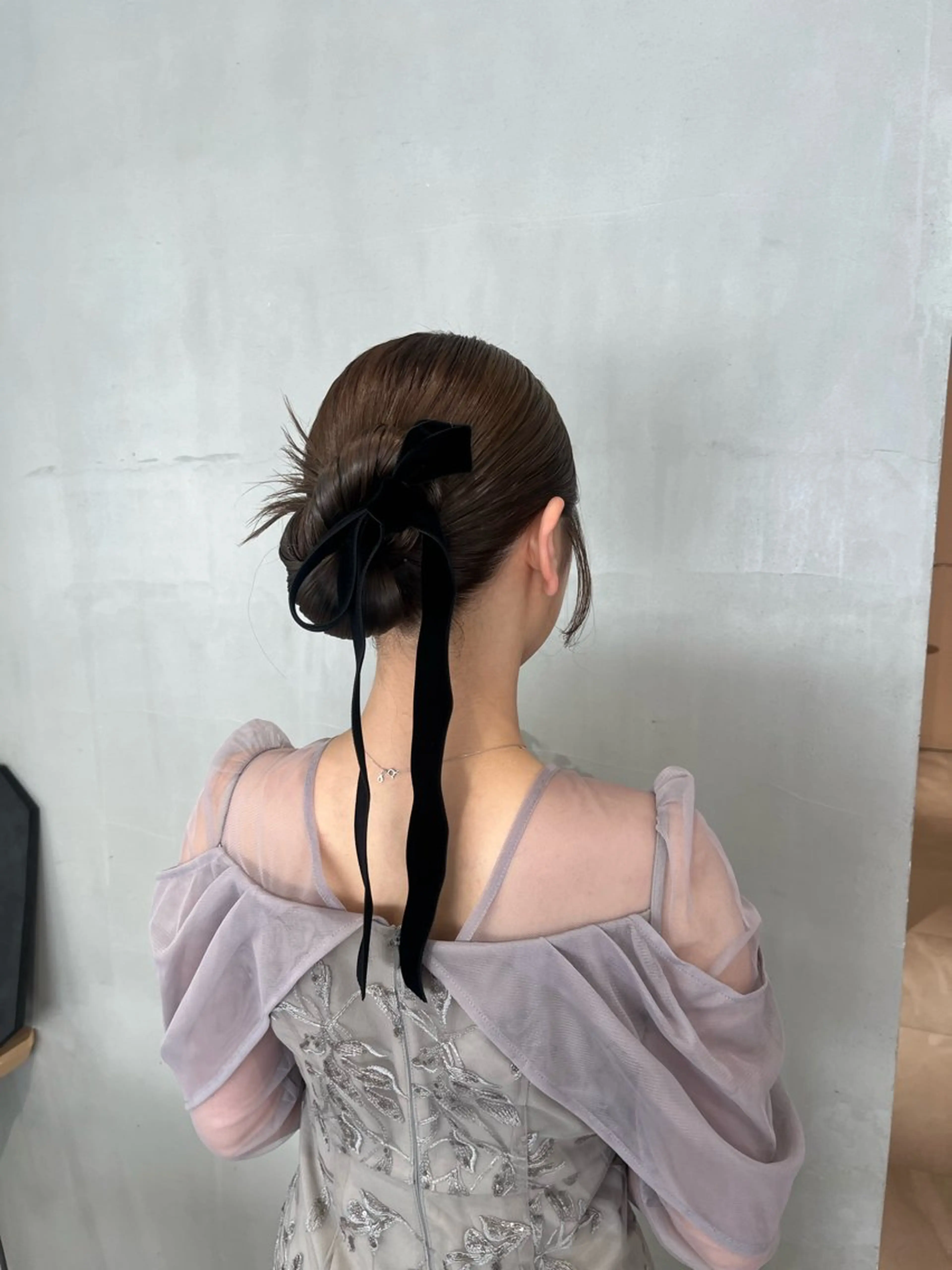 ヘアアレンジ ヘアセット ナミ🩶暗髪/暖色 ❤️/透明感/縮毛のヘアスタイル