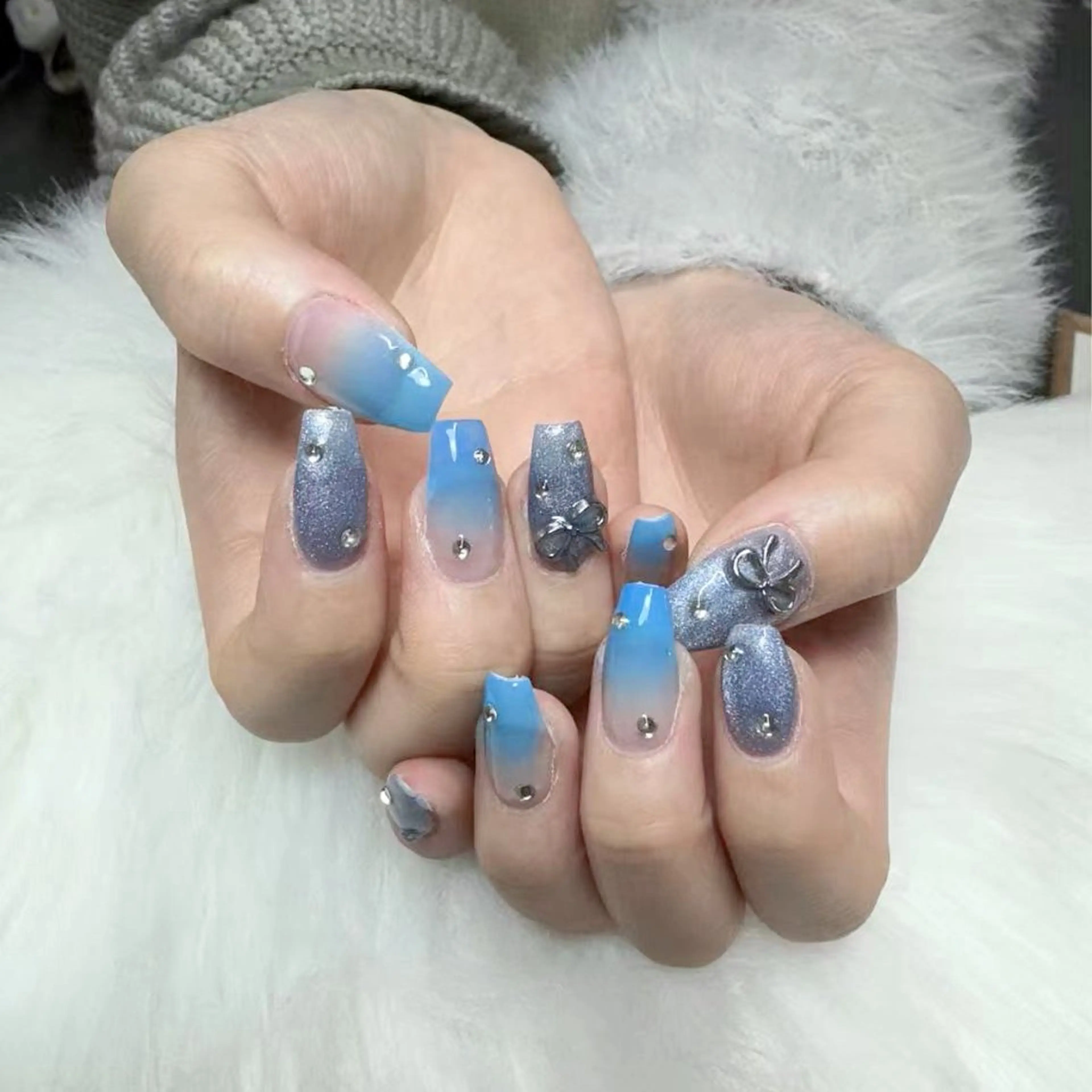 ネイル ハンドネイル 🎀nana🫧 ワンホンネイル🎀のネイルデザイン