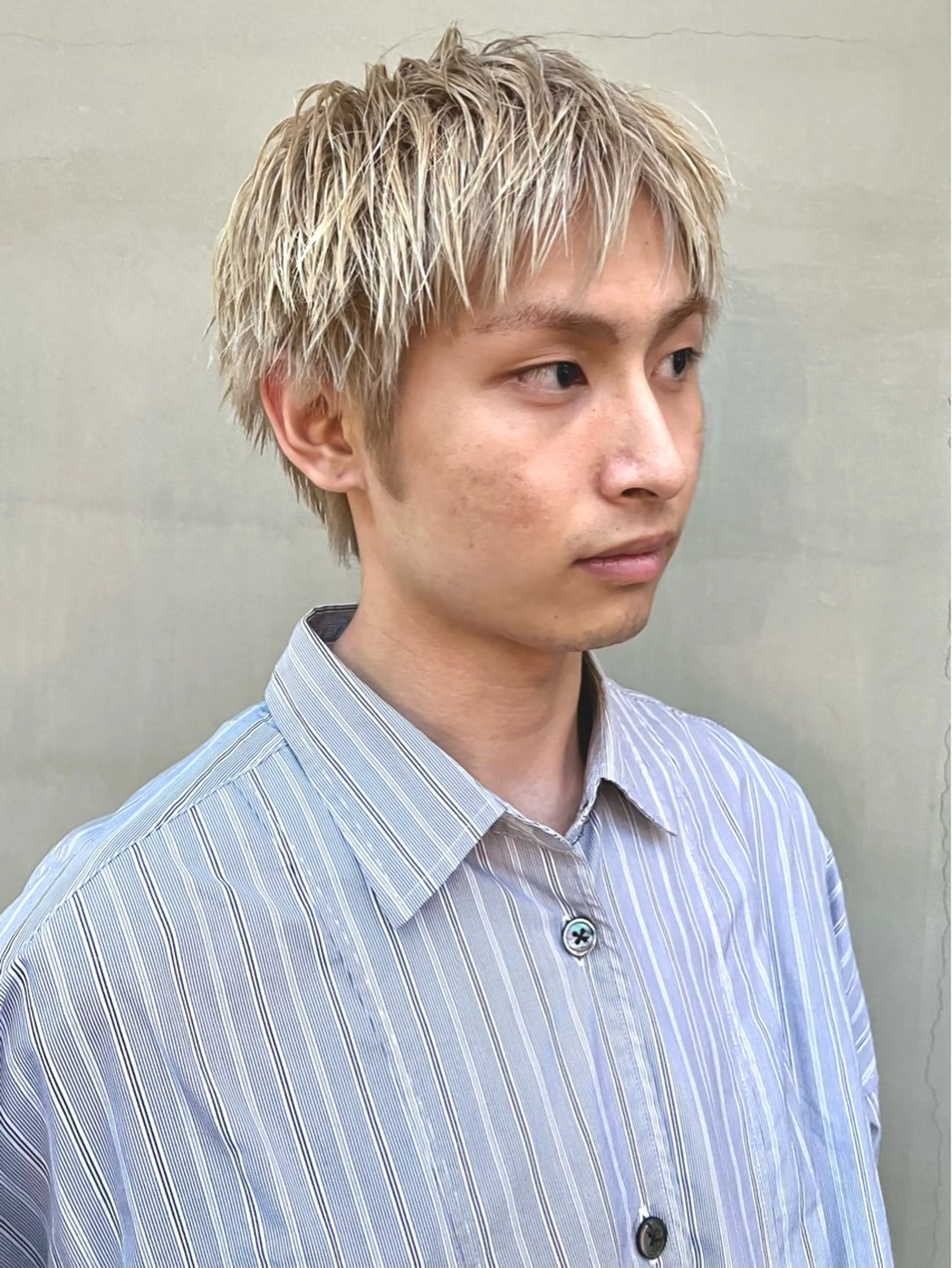 ショート カラー メンズ カット ヘアカラー トリートメント 矢場町/栄/上前津/ 佐藤祐希のヘアスタイル