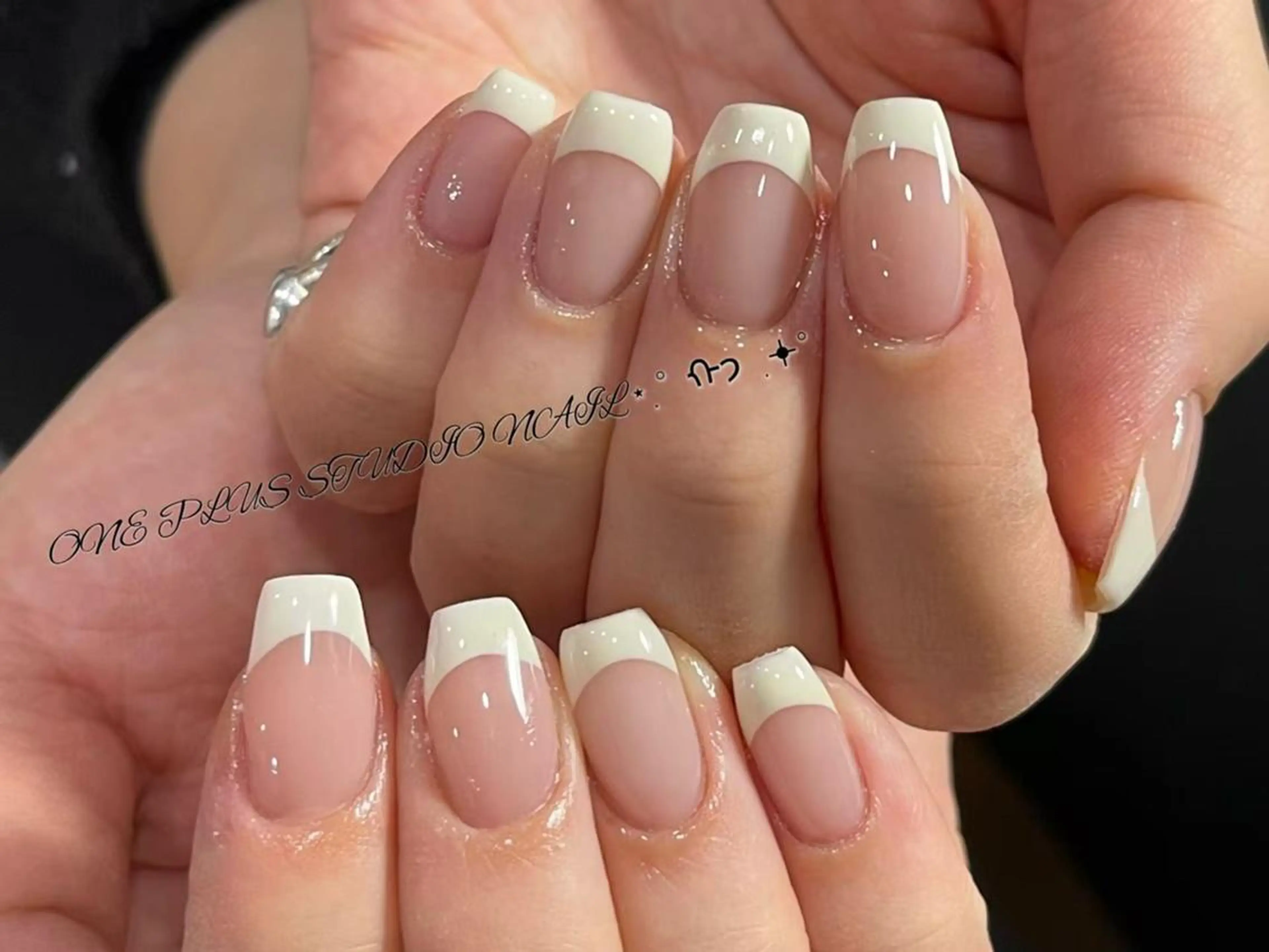 ネイル アニマル柄 ボルドー ブラウン フレンチネイル マグネットネイル haruka 🧸のネイルデザイン