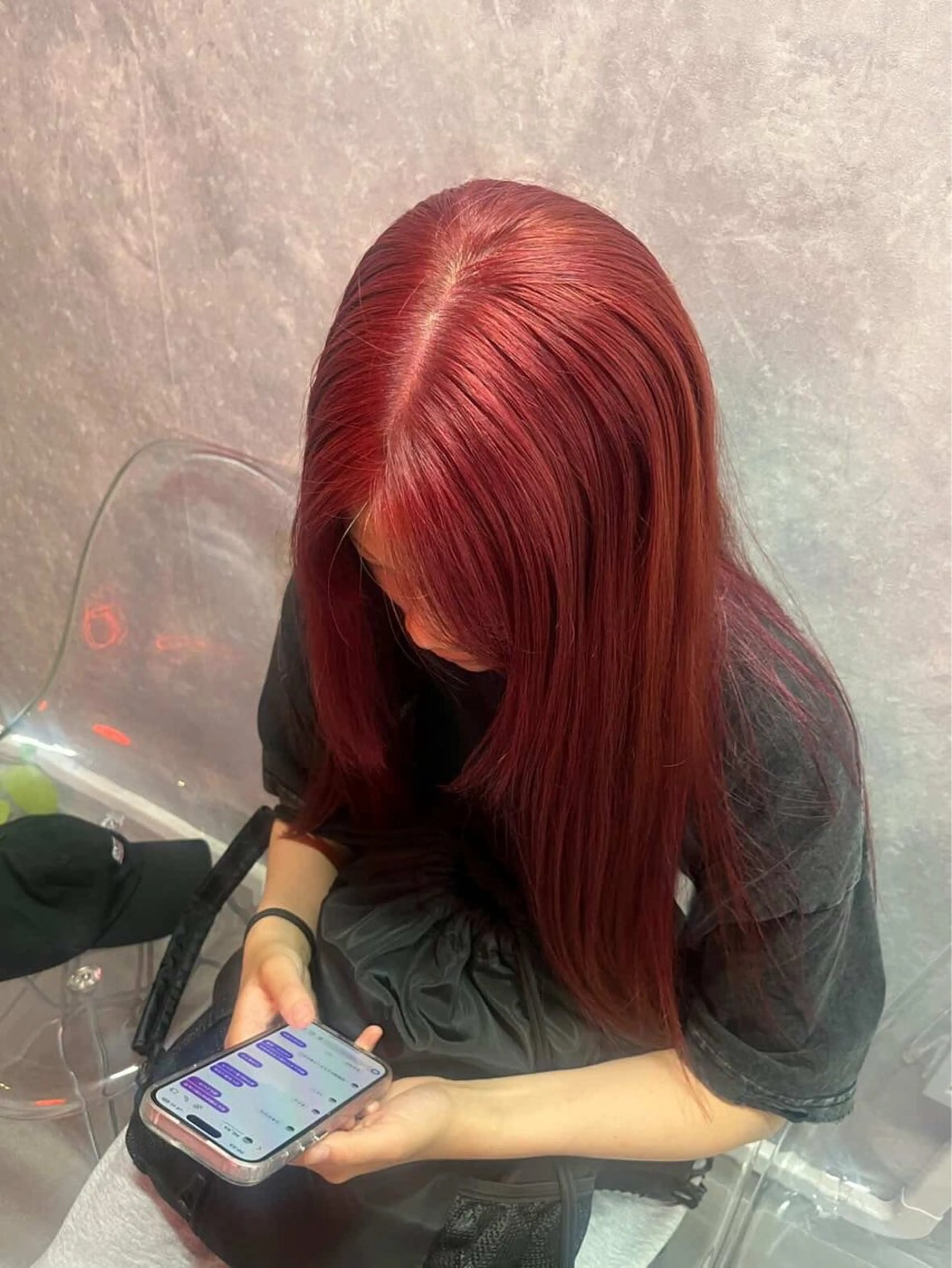 ロング カラー サトウ ユメリのヘアスタイル