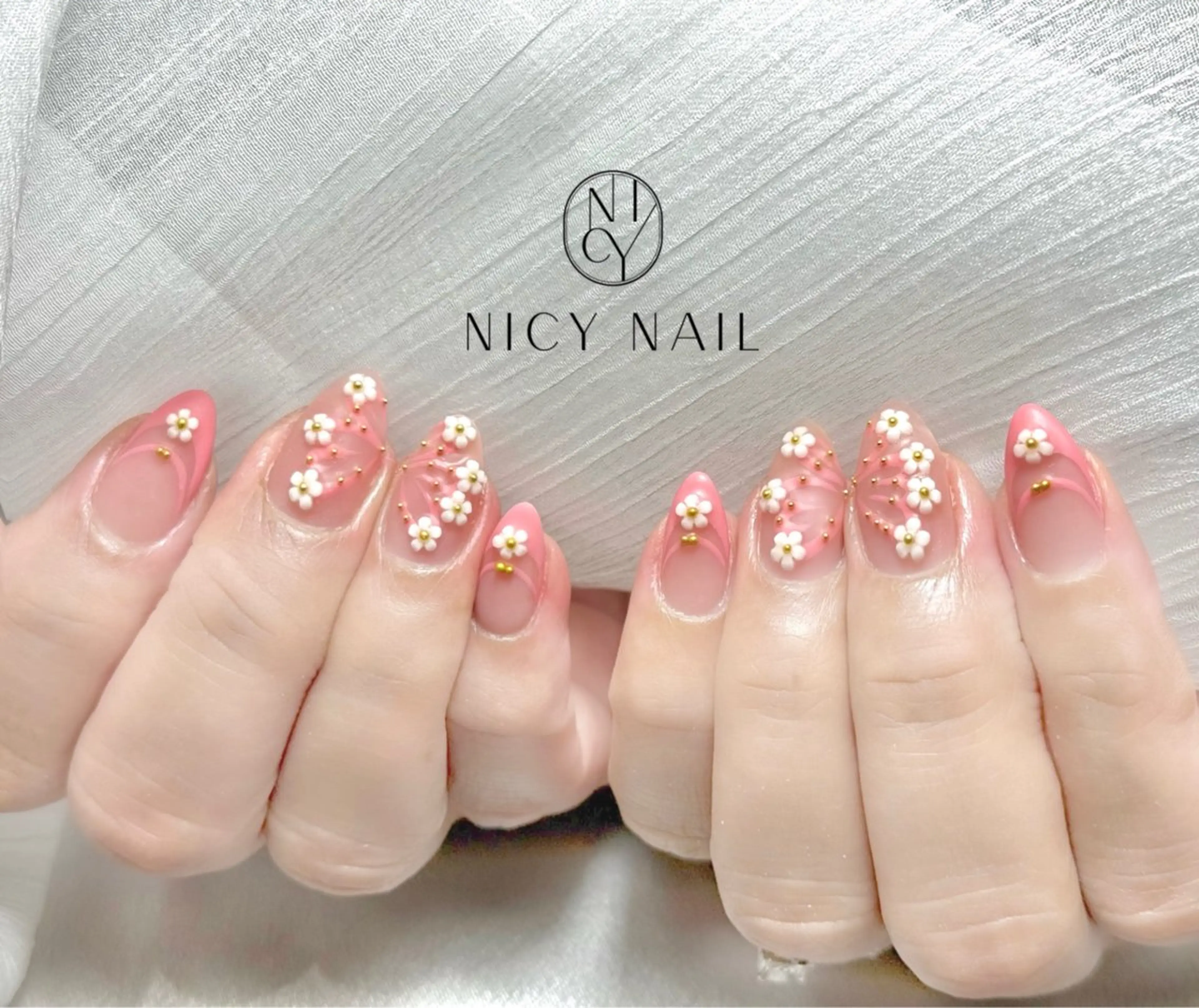 ネイル アートネイル オーロラネイル ブルー チークネイル フットネイル ハンドネイル NICY NAIL 池袋のネイルデザイン