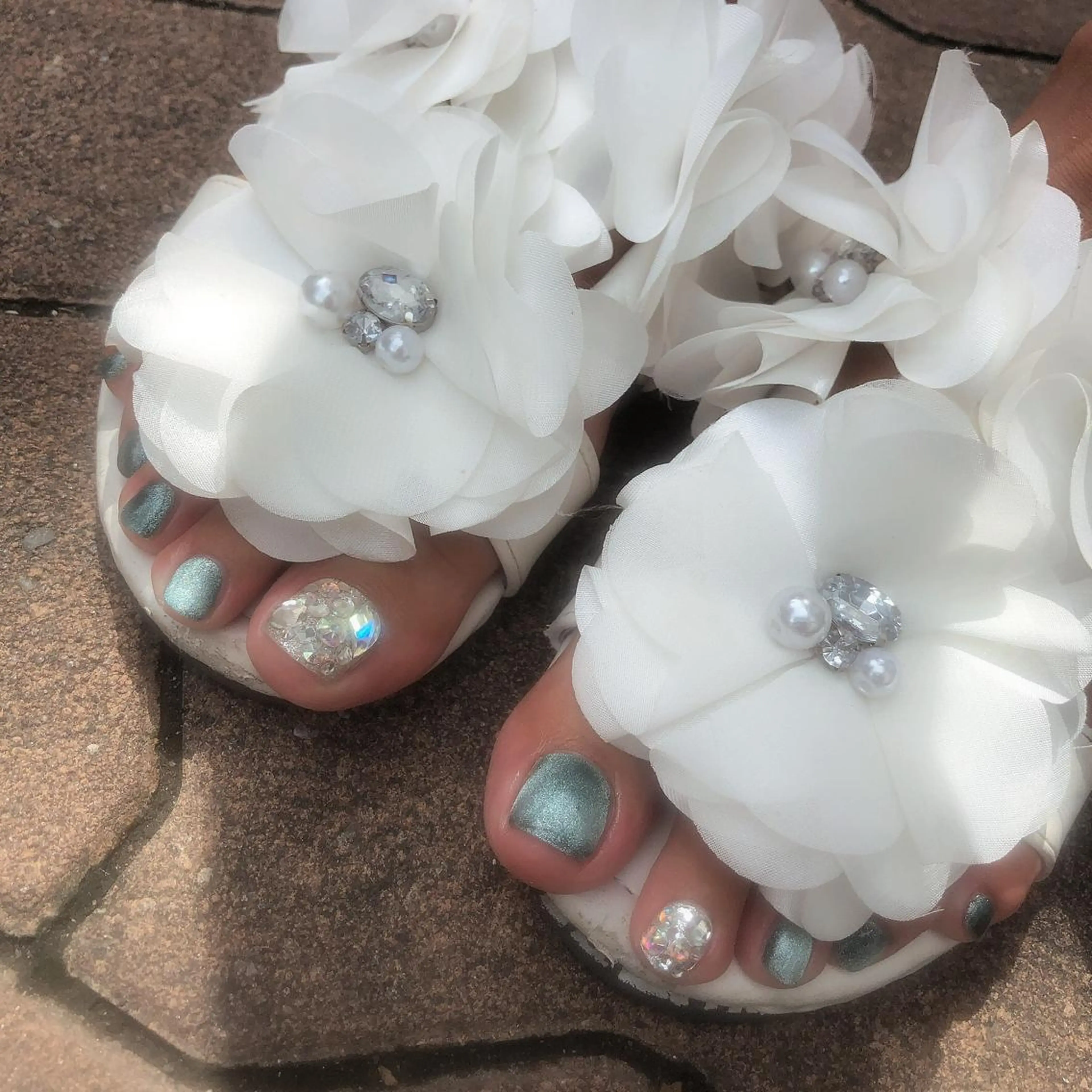 【他店オフ込】フットネイル アート10本の写真