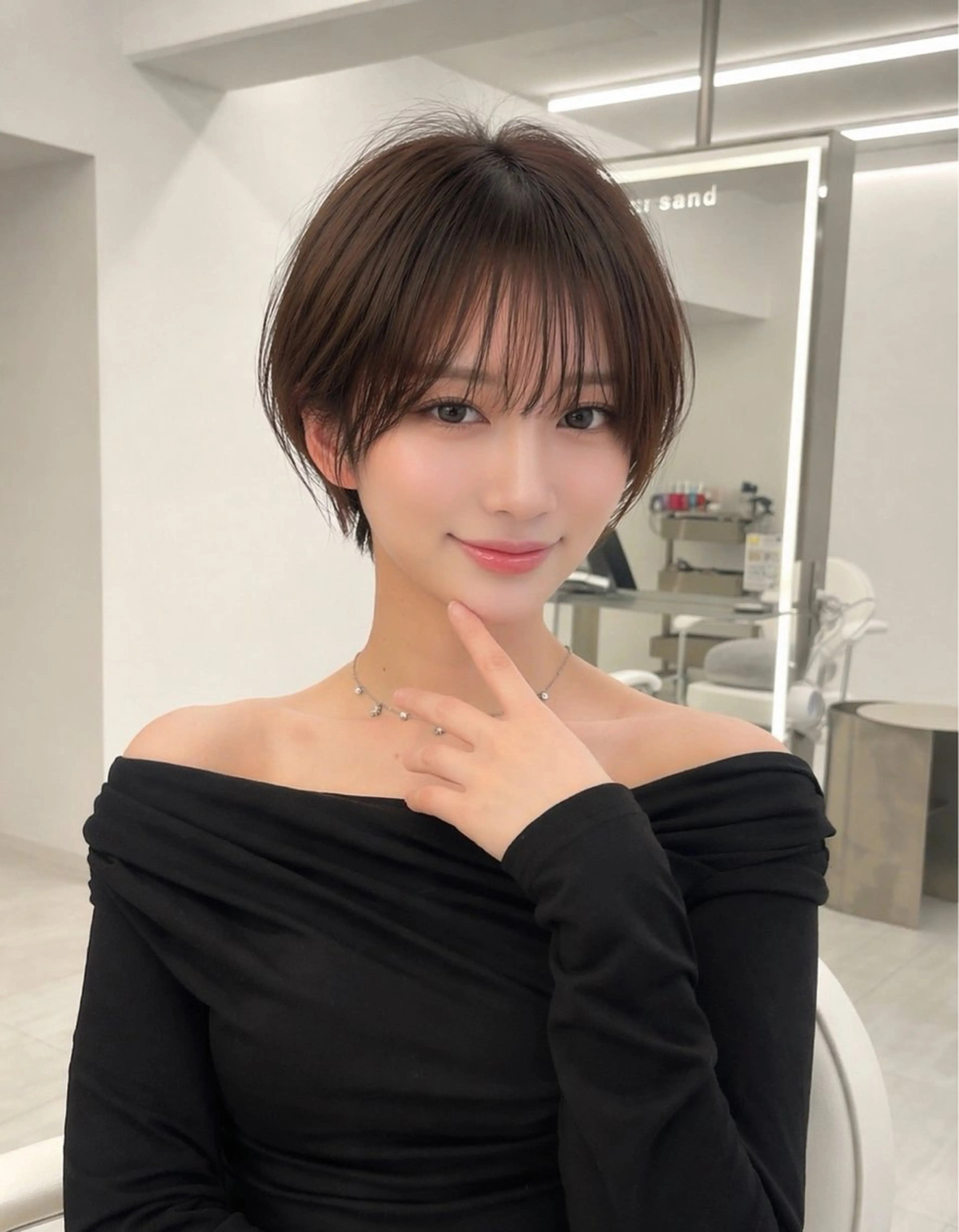 ショート ショートヘア sand yena 横浜所属・🌟似合わせカット No.1🌟ホノのヘアスタイル