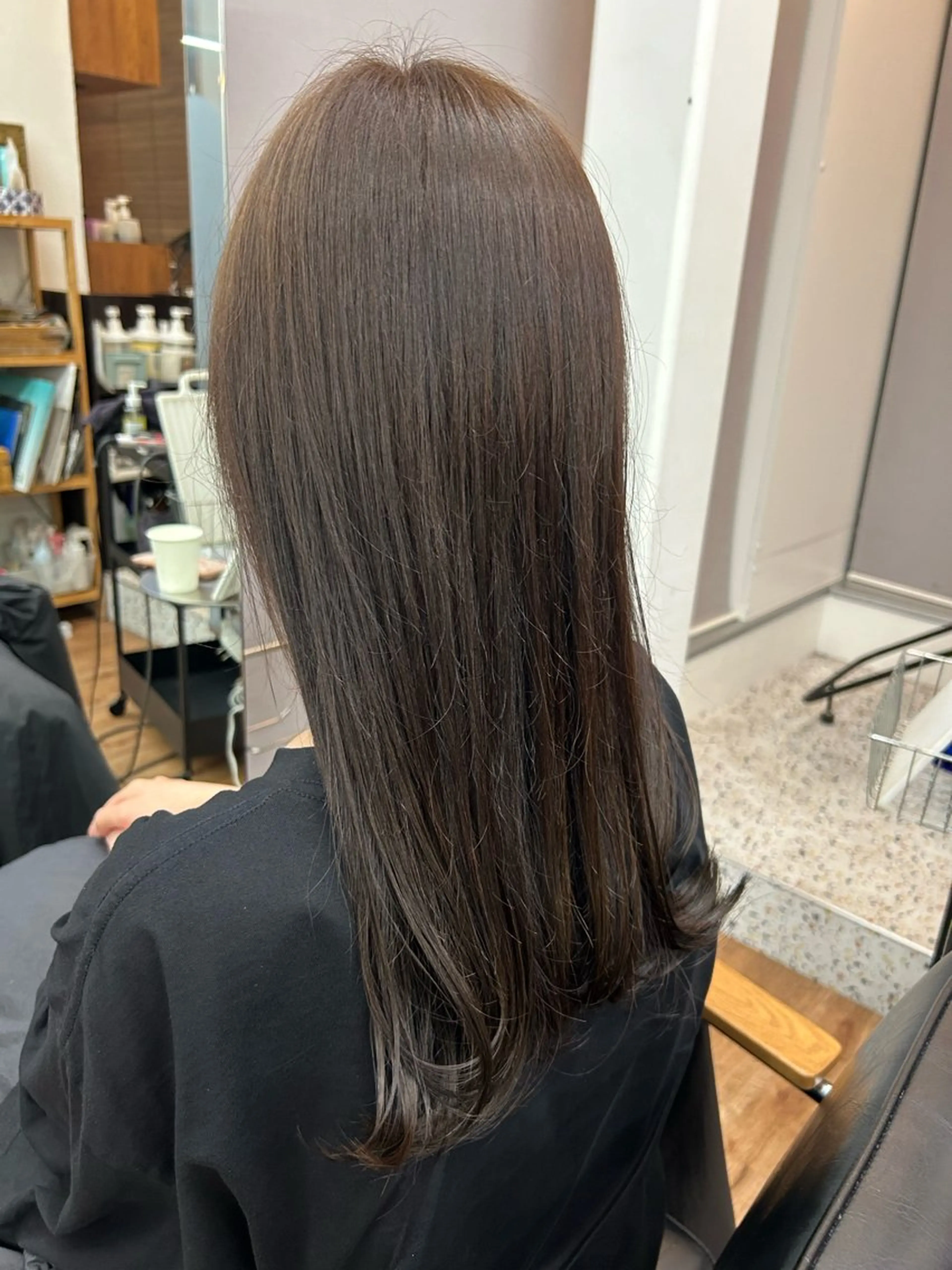 ロング カラー グレージュ オリーブグレージュ オリーブグレー 吉祥寺 haruna☀️のヘアスタイル
