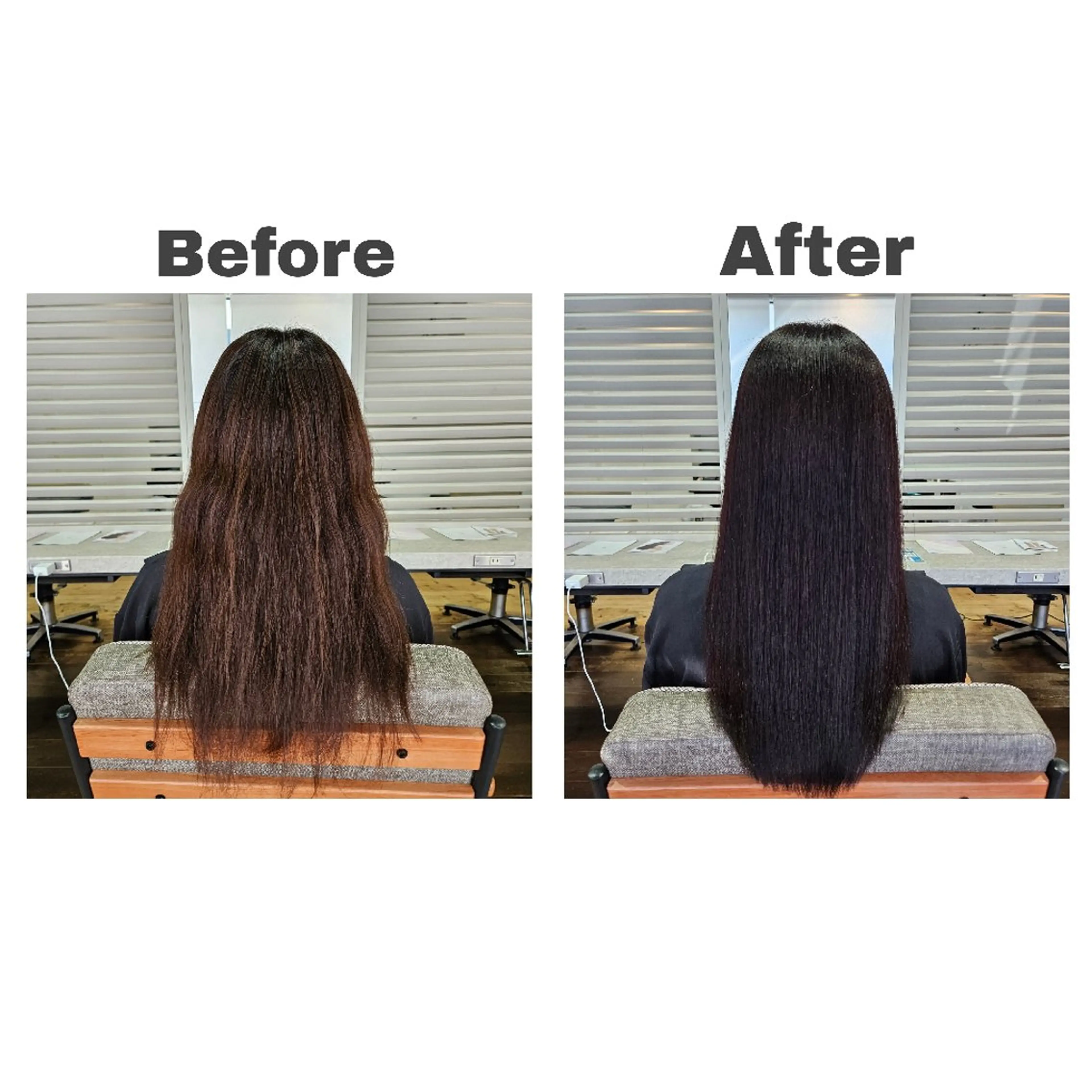 セミロング 髪質改善 トリートメント 酸性ストレート カット ヘアカラー 縮毛矯正 髪質改善サロン🍃 AIRI のヘアスタイル