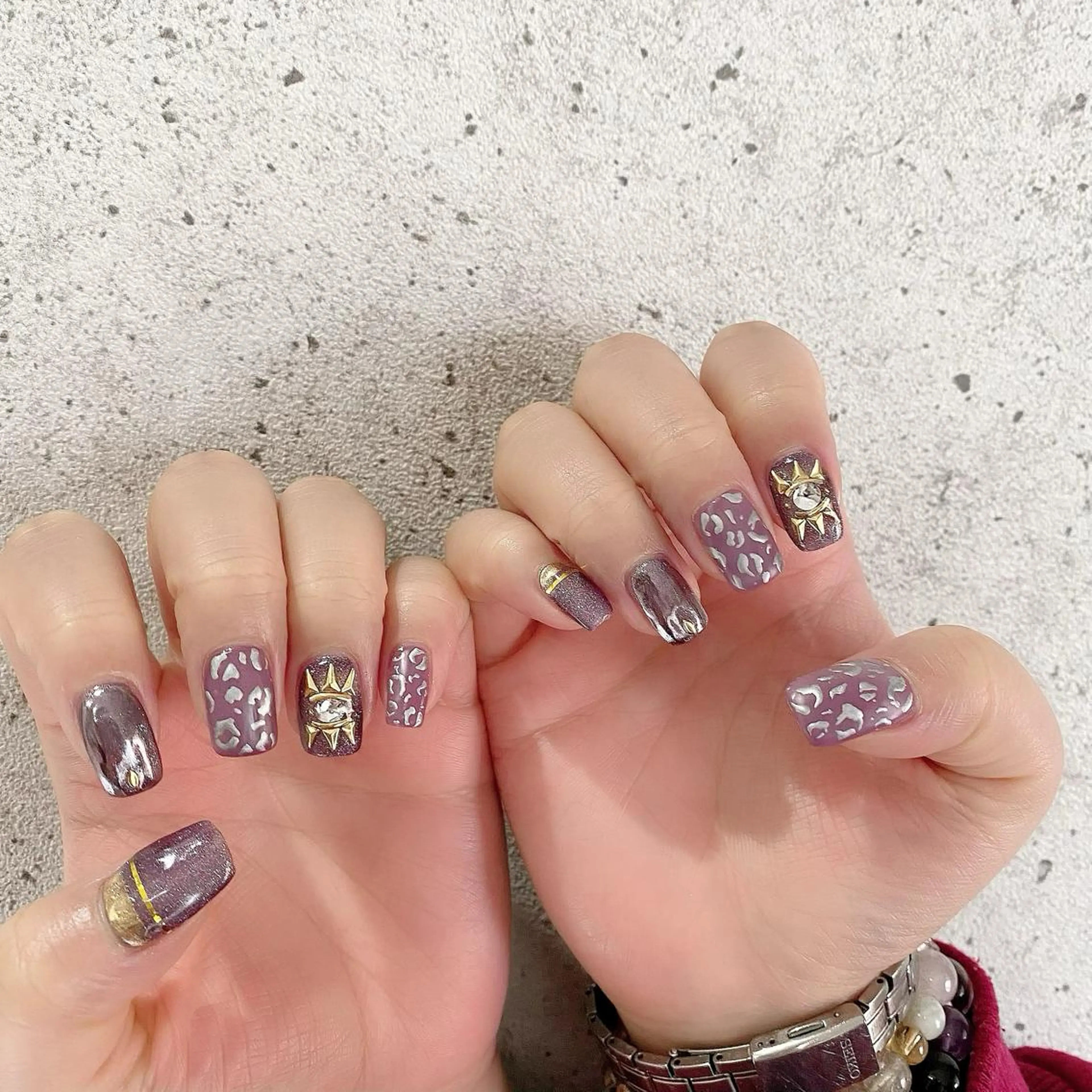 セミロング カラー パーマ ヘアアレンジ メンズ キッズ ネイル マツエク・マツパ ハンドネイル Salon Ｋのネイルデザイン