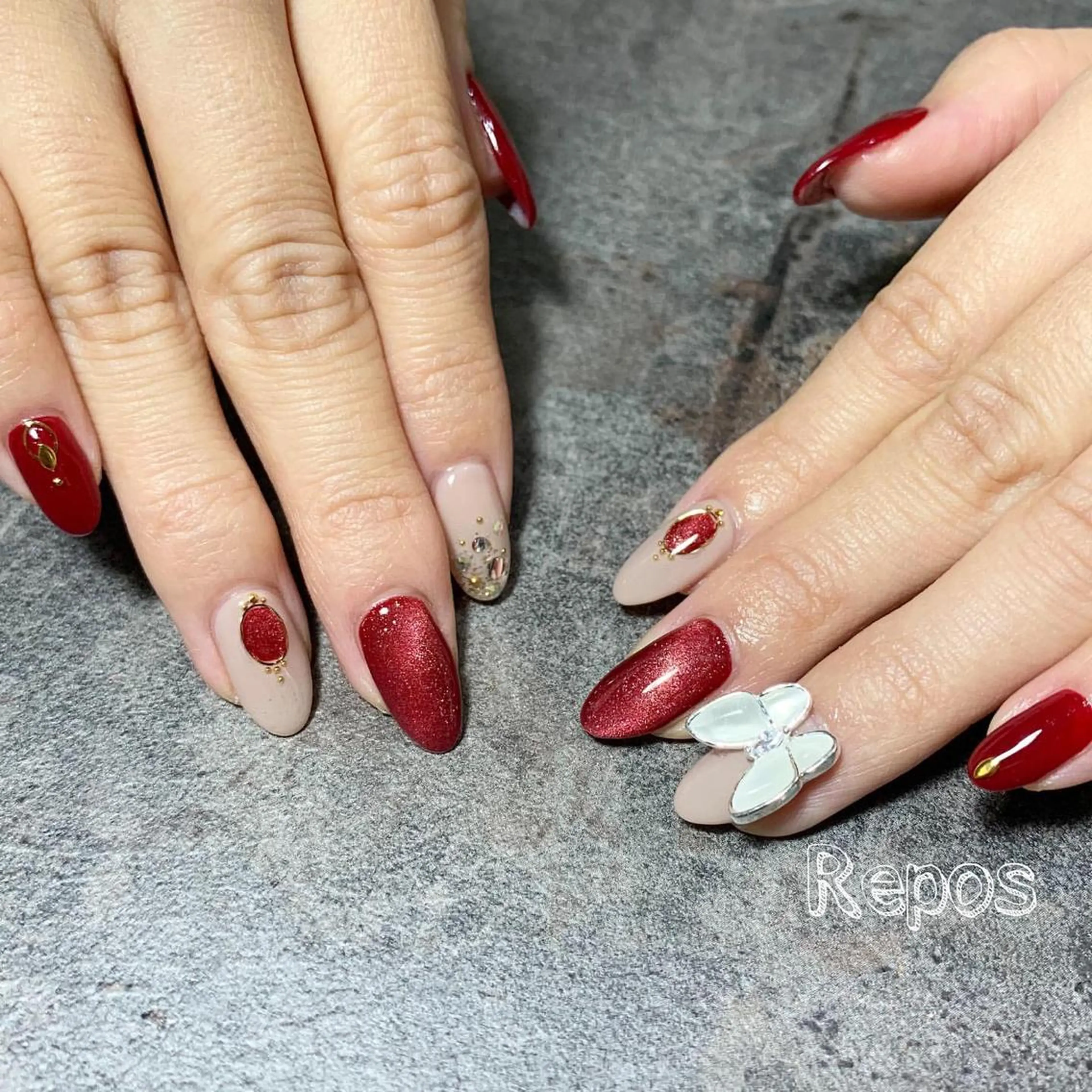 ネイル アートネイル ジェルネイル マグネットネイル nail salon reposのエステ・リラクイメージ