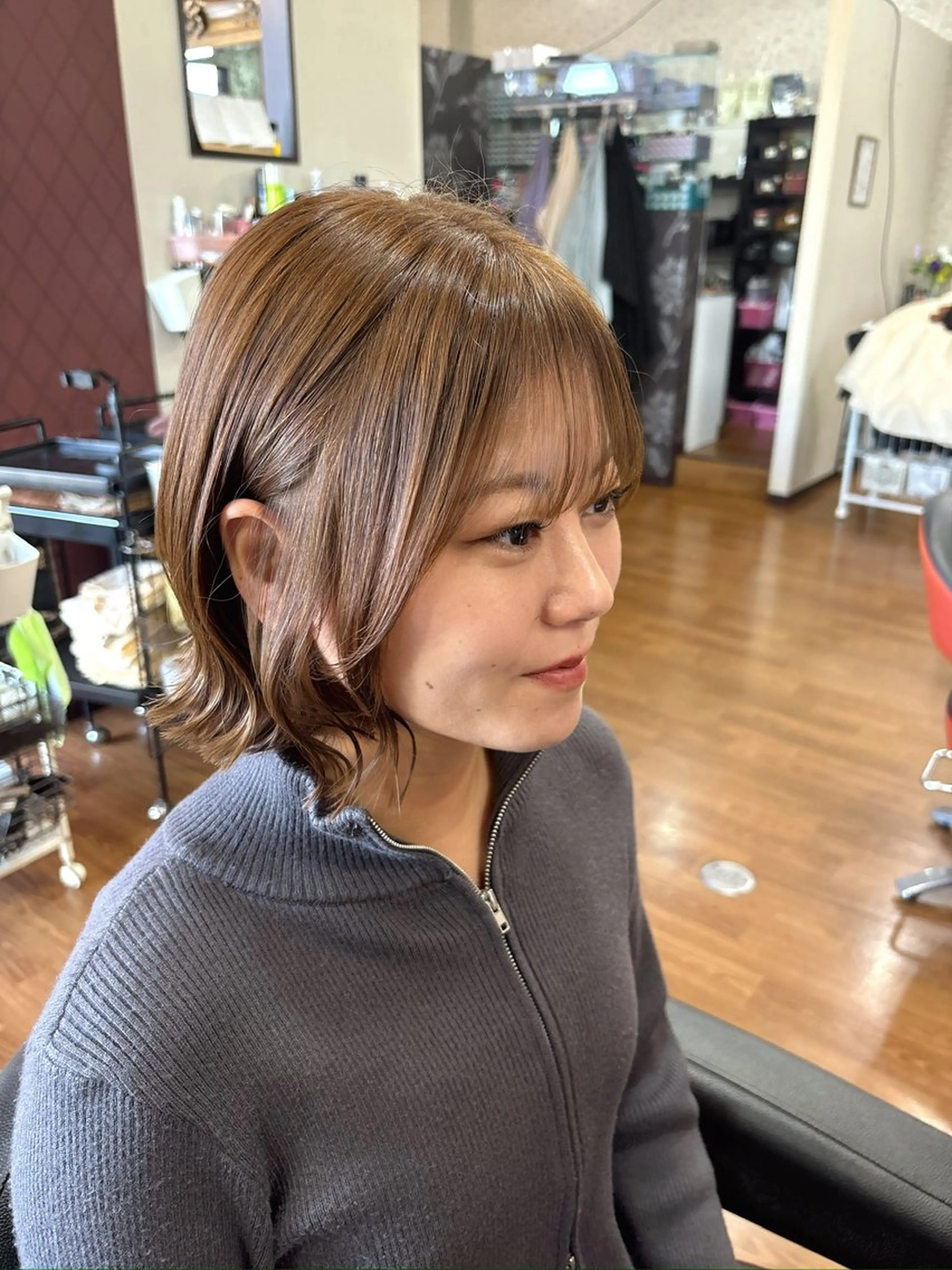 ミディアム 飛彈 優風のヘアスタイル