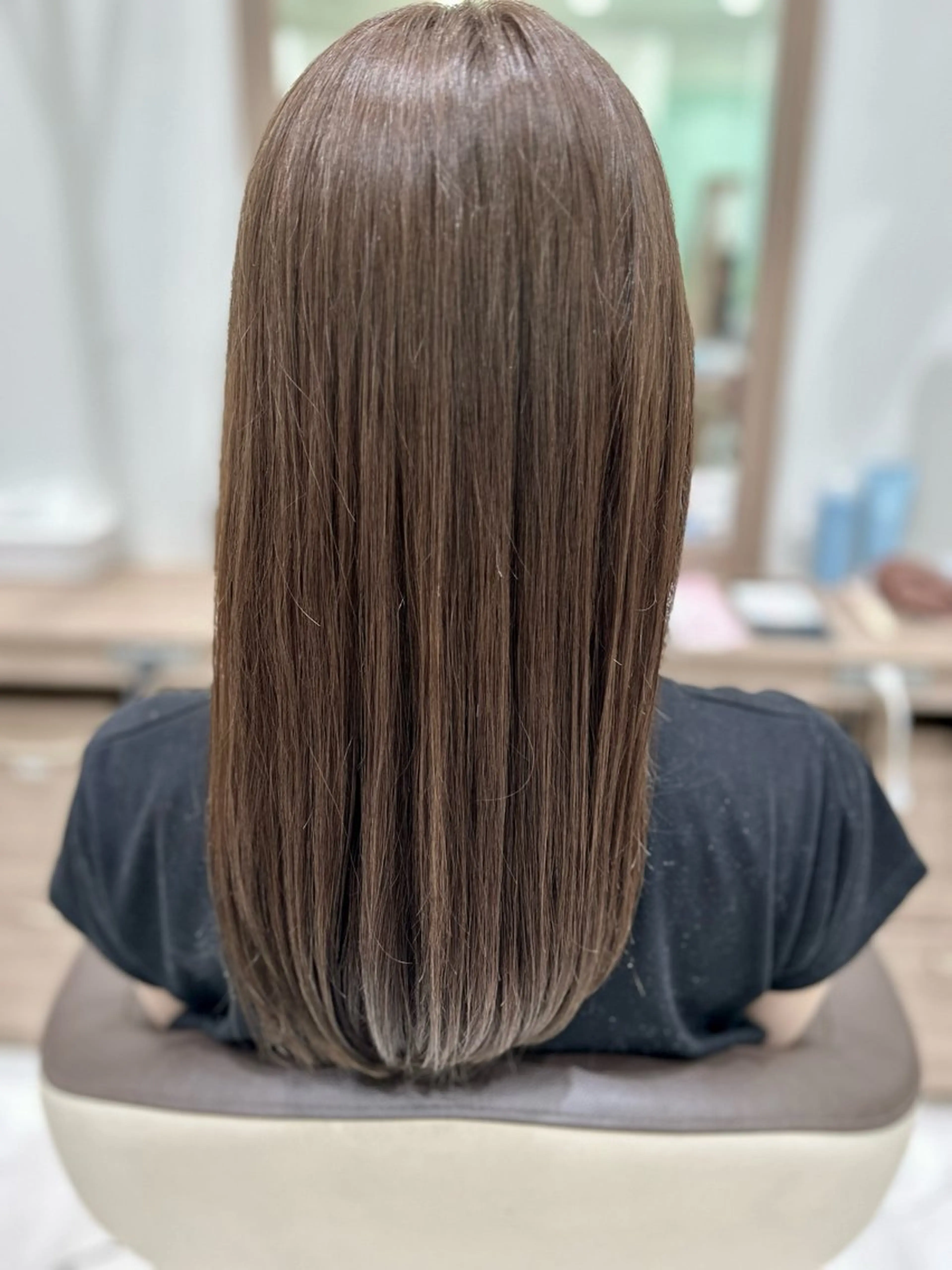 ロング ヘアカラー Julia🖤 縮毛矯正🌬️🩵のヘアスタイル