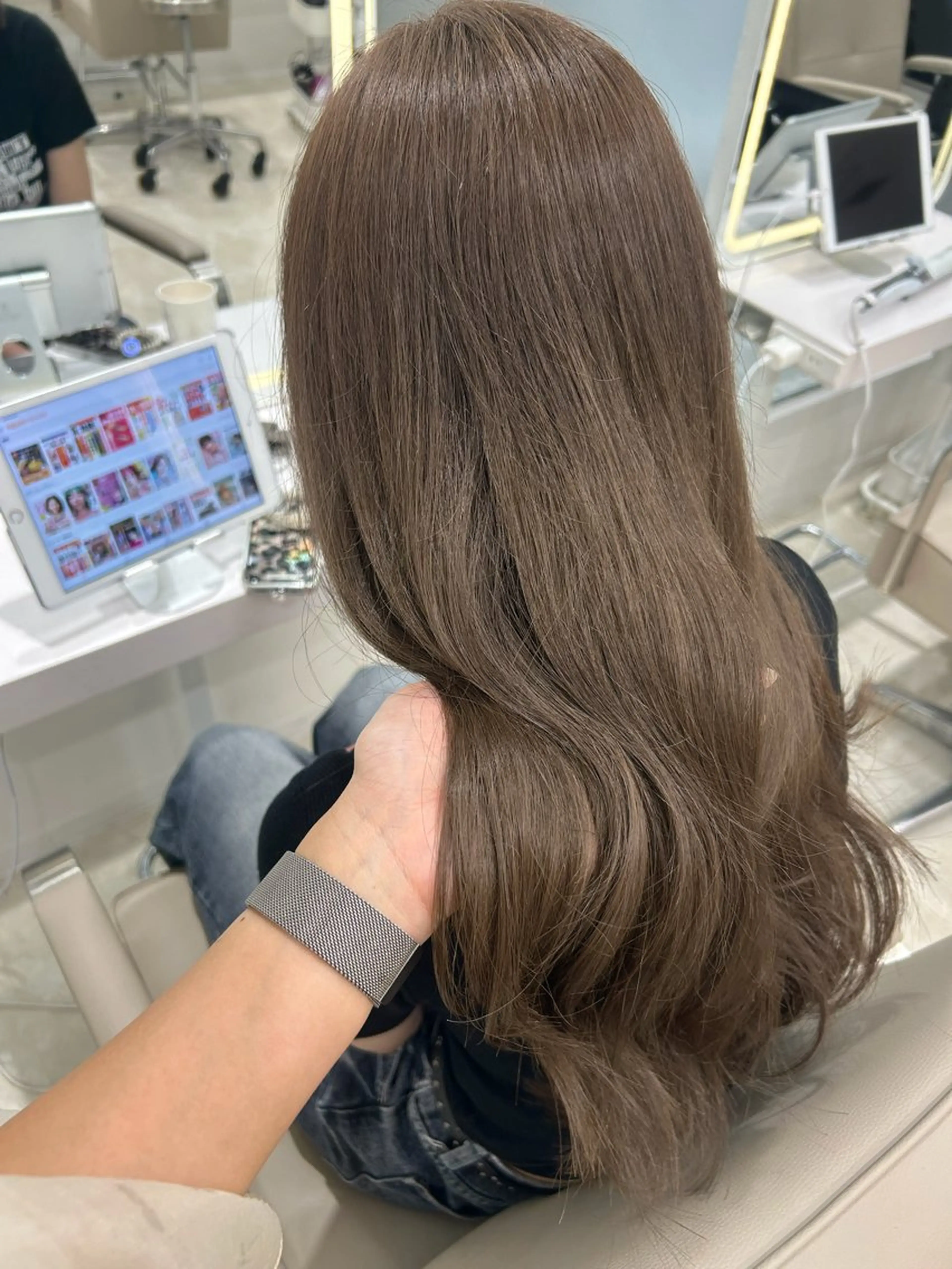 ロング カラー カット ヘアカラー トリートメント ダブルカラー髪質改善 /Annaのヘアスタイル