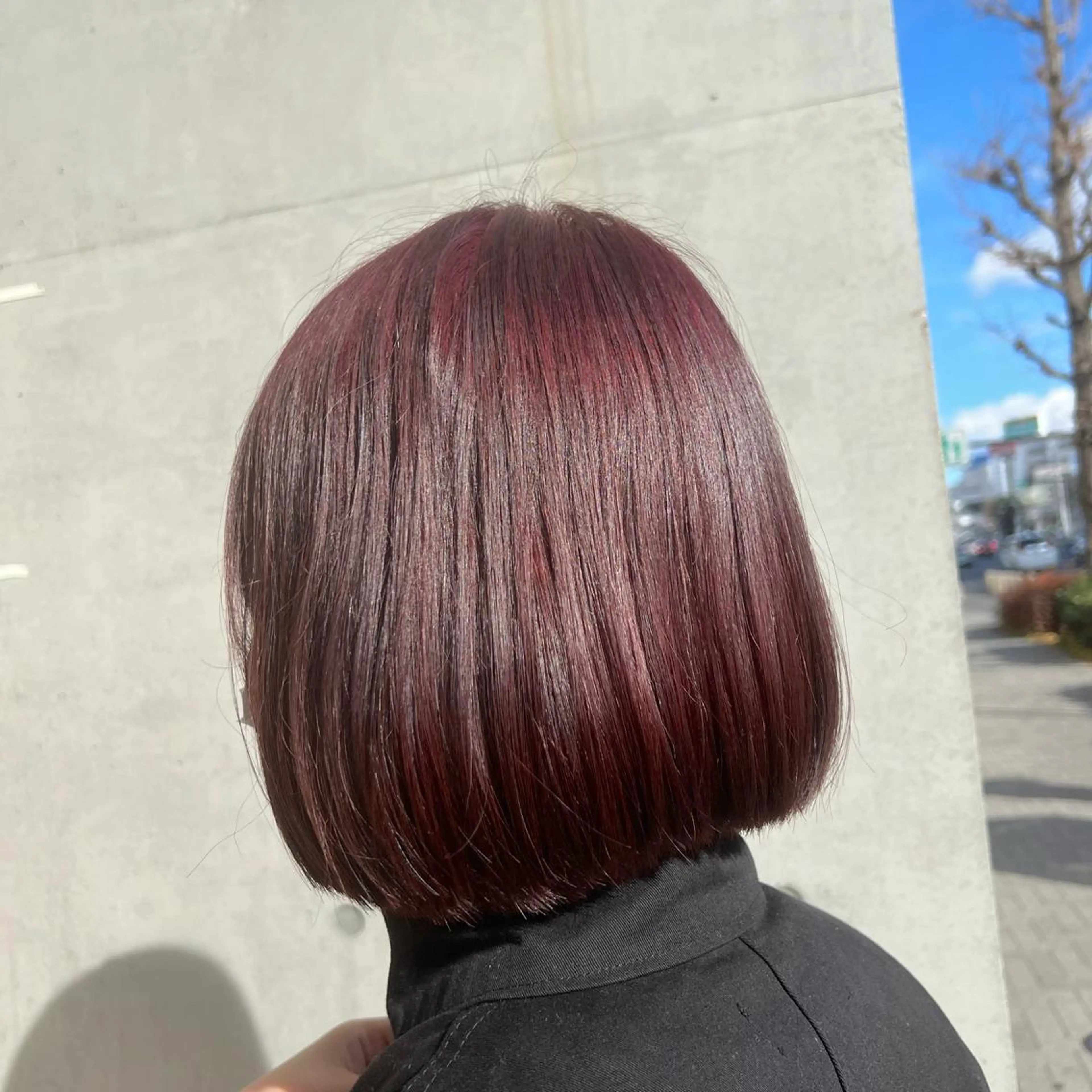 ショート カラー ブリーチ ブラウンカラー ピンクカラー ピンクブラウン ヘアカラー トリートメント stylist 🐶内藤 成香のヘアスタイル