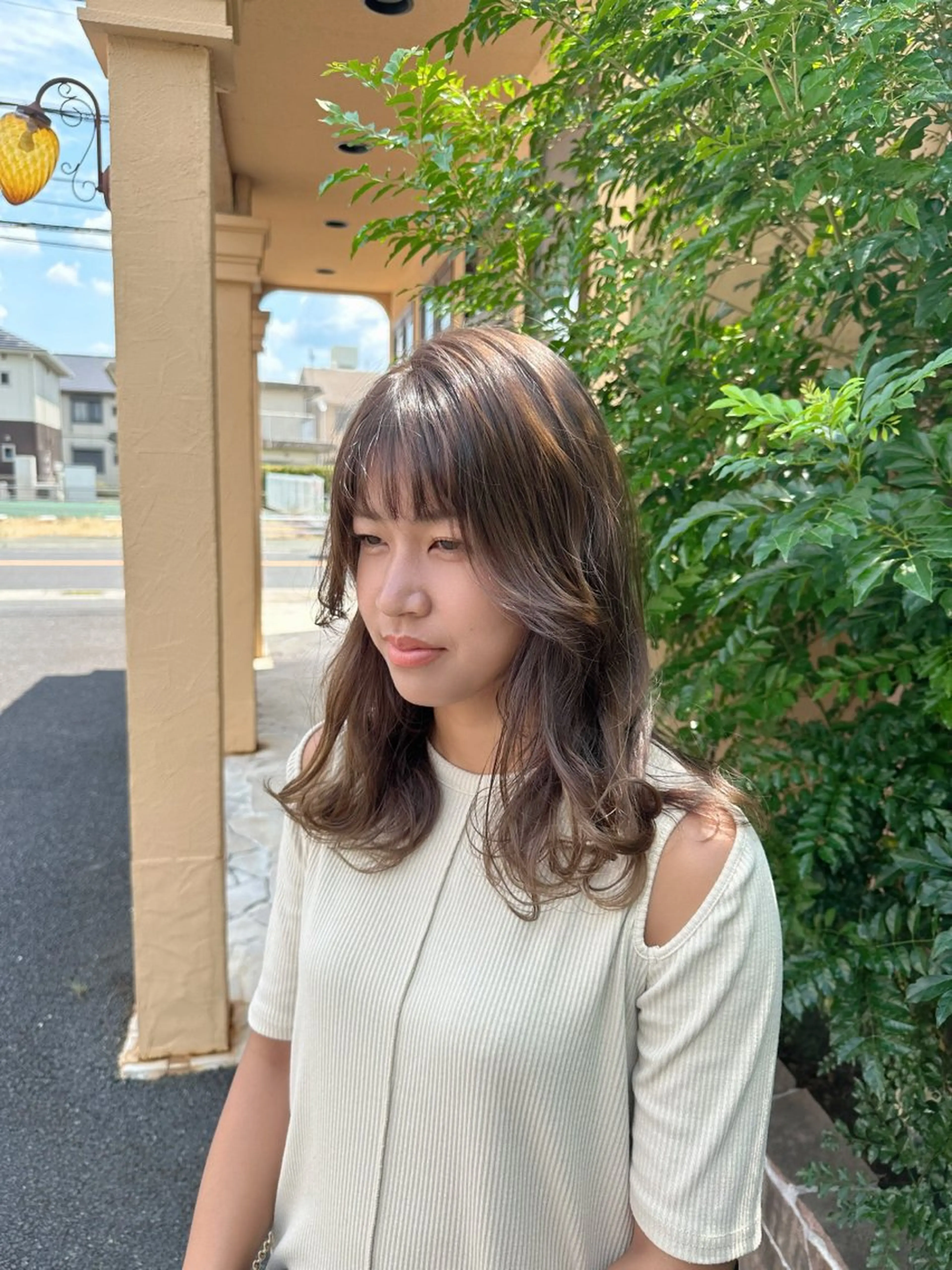 ミディアム カラー カット ヘアカラー WEST✂︎AKI HIRO✂︎大和高田のヘアスタイル
