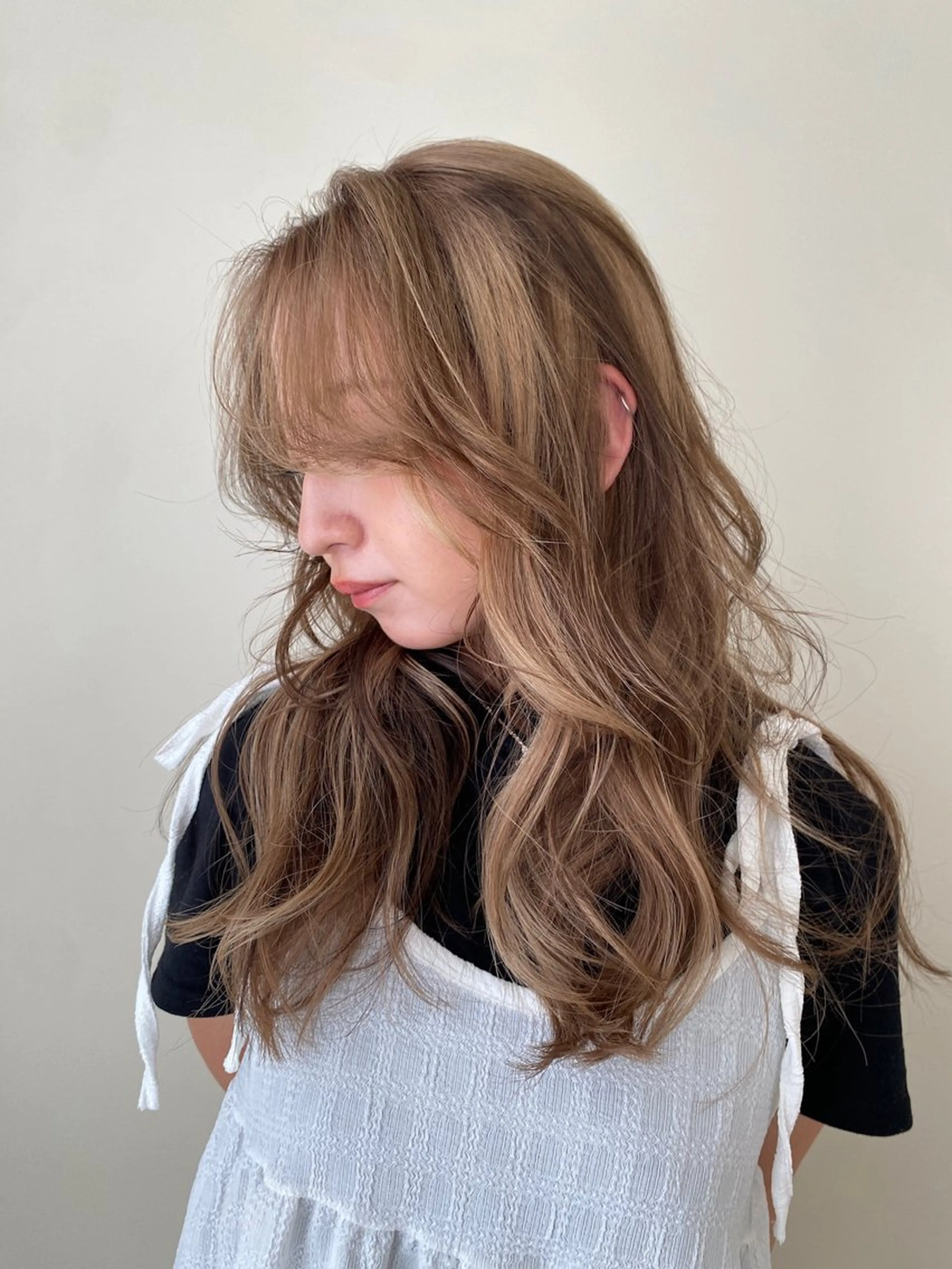 ロング カラー 似合わせカットカラー りおなのヘアスタイル