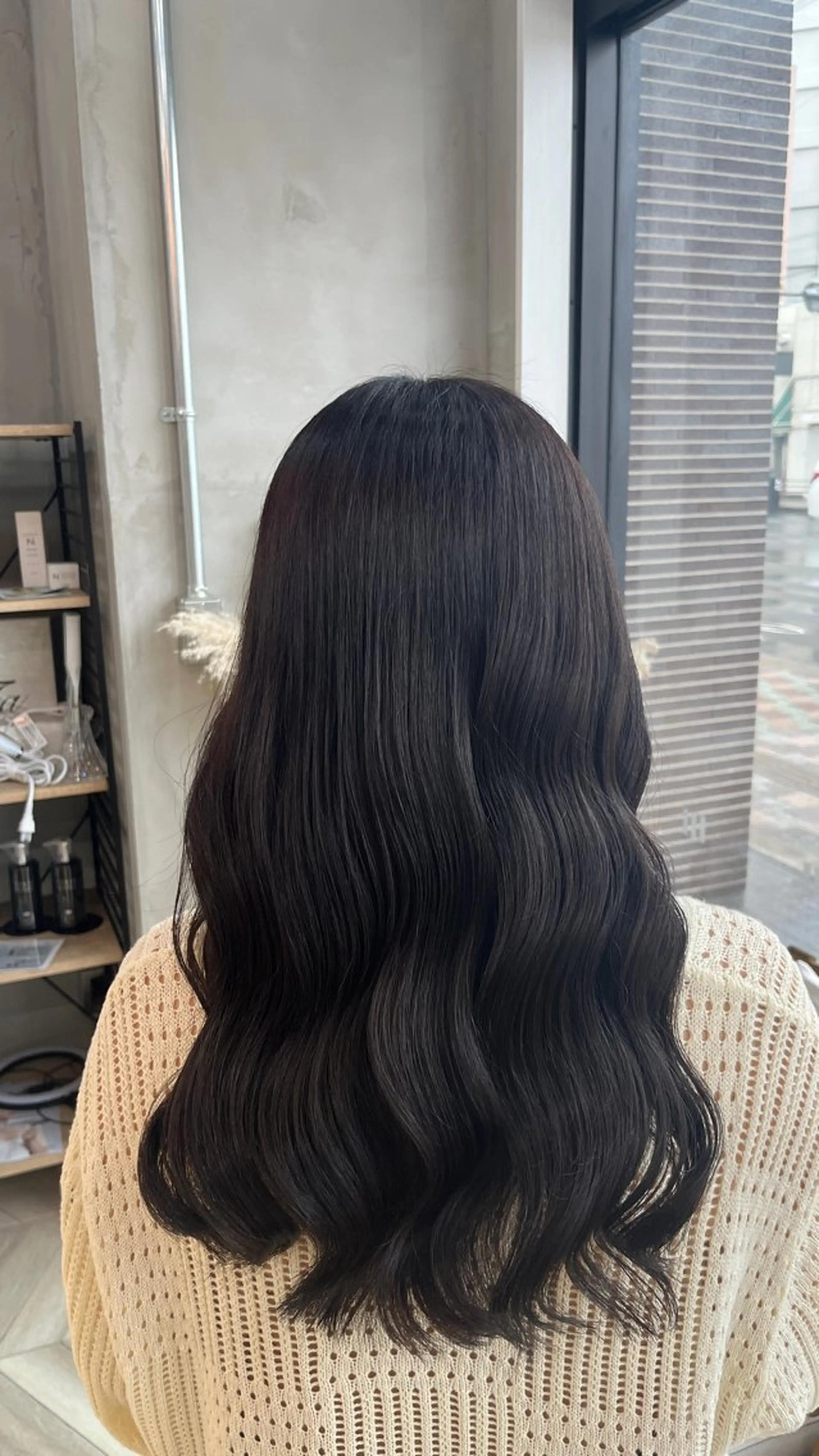 カラー グレージュ オリーブグレージュ オリーブグレー 田中 萌のヘアスタイル