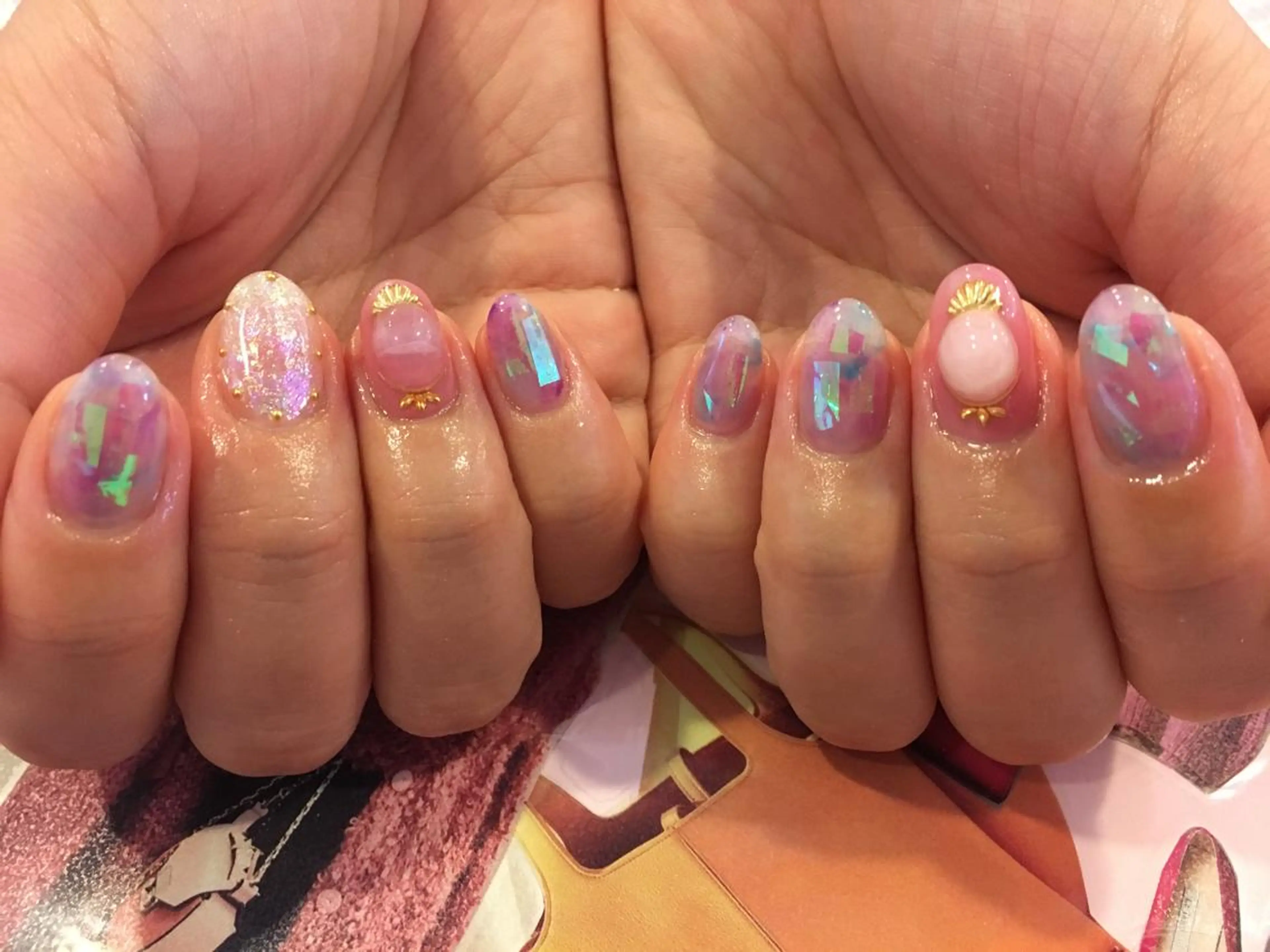 ネイル 持ち込み にしぐち はるかのネイルデザイン