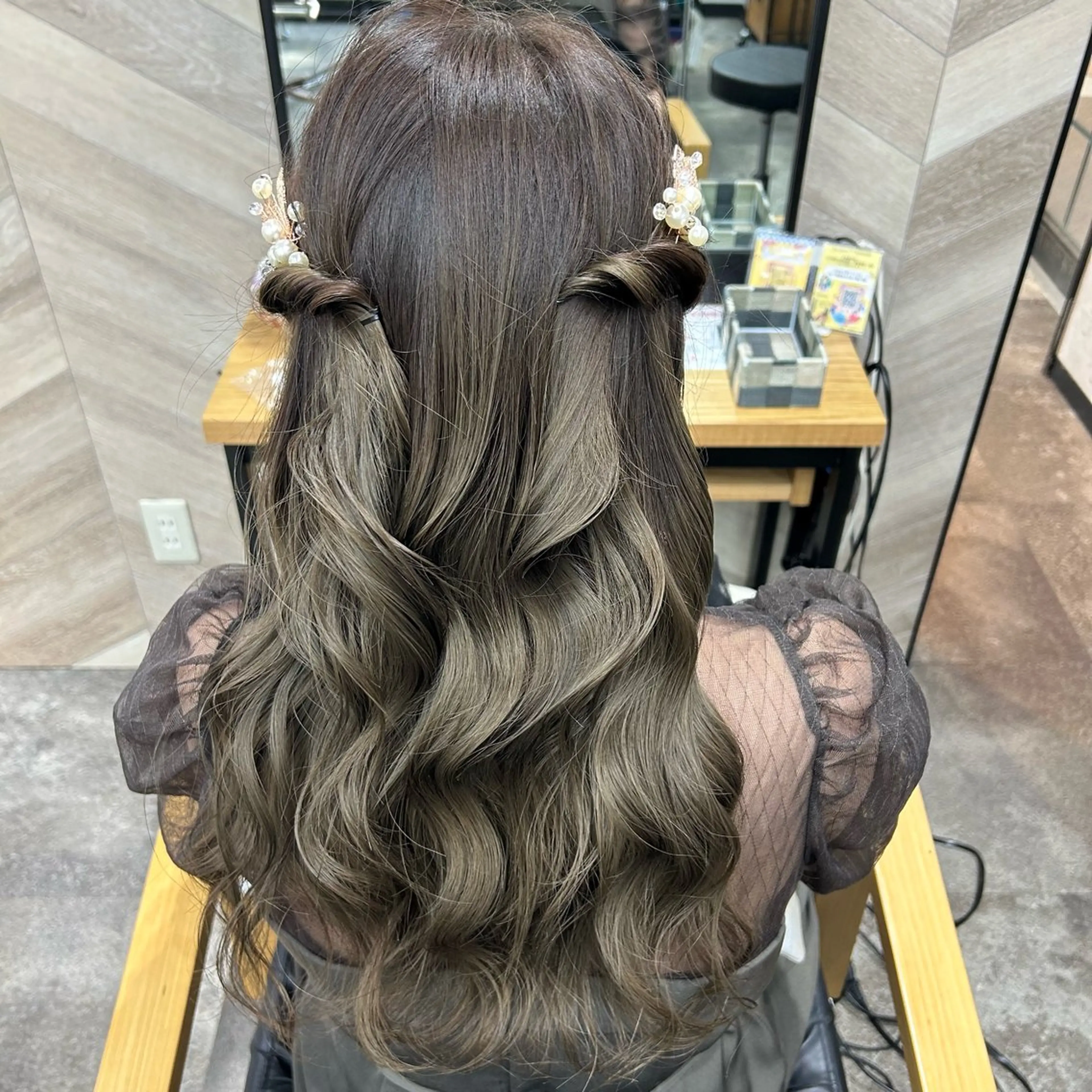 ロング ヘアアレンジ 韓国風ヘア ヘアセット SHANTi 飯塚 ヘアセット/髪質改善のヘアスタイル